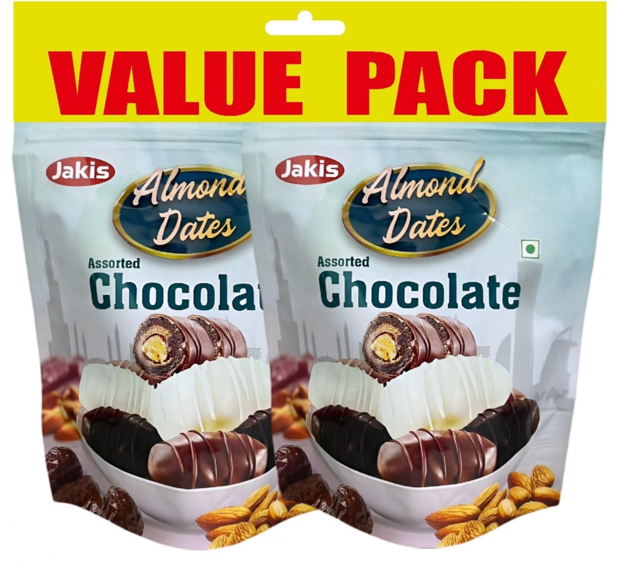 Date Chocolate 400g Assorted | Value Pack of 2 | Premium Chocolate Covered Dates | Perfect for Sharing, Gifting & Snacking