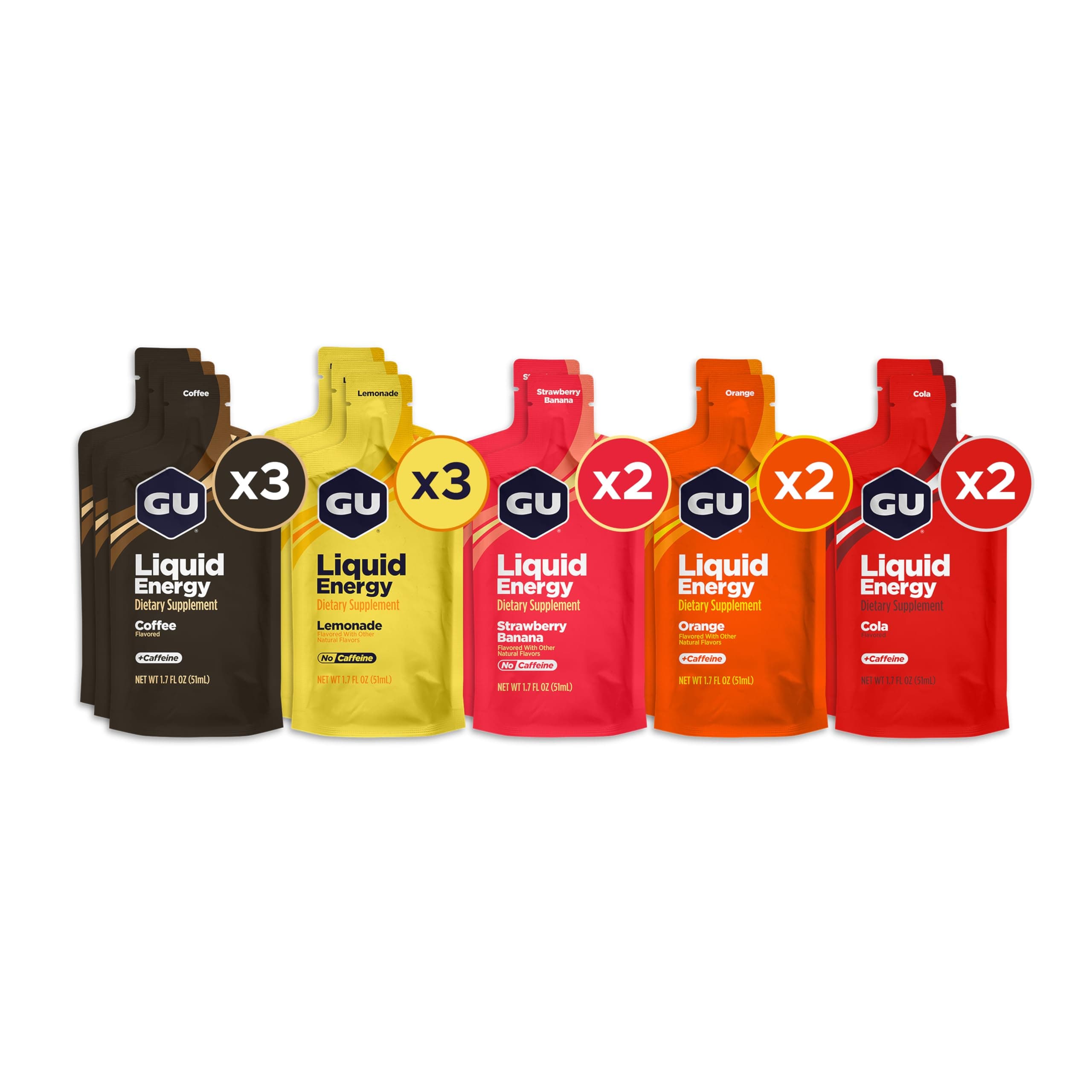 GU Energy 液体エナジージェル 複合炭水化物 12個入り アソートフレーバー