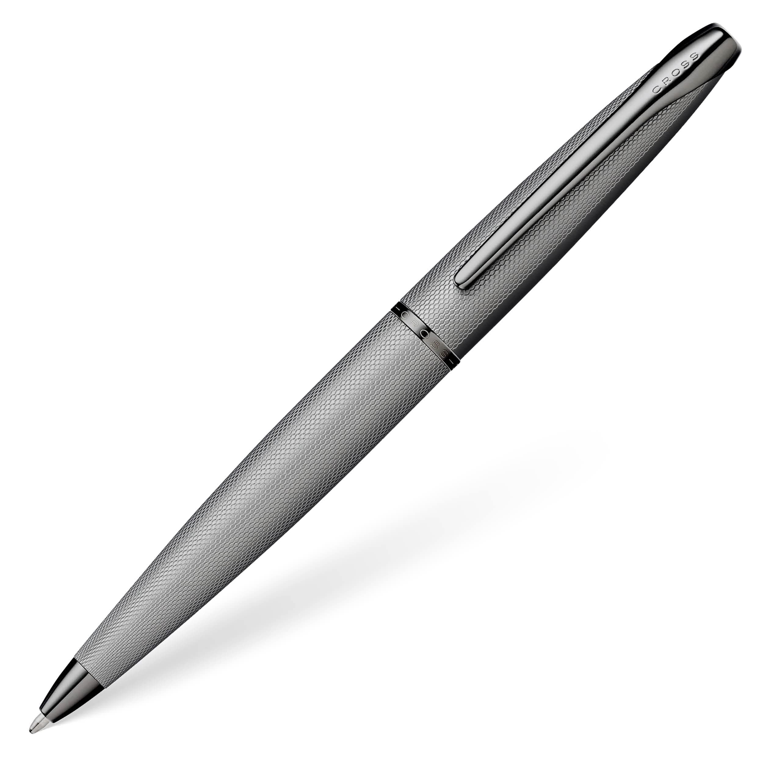 Cross ATX Sandblasted Refillable Ballpoint Pen, Medium Ballpen, Includes Premium Gift Box - Titanium Grey