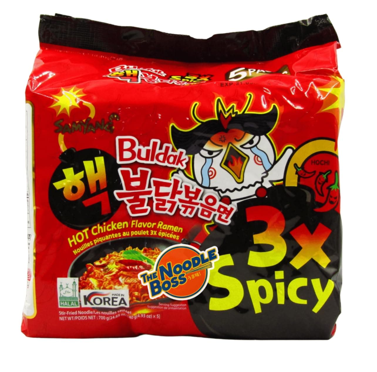 3X Extreme Buldak Ramen - 140G x5