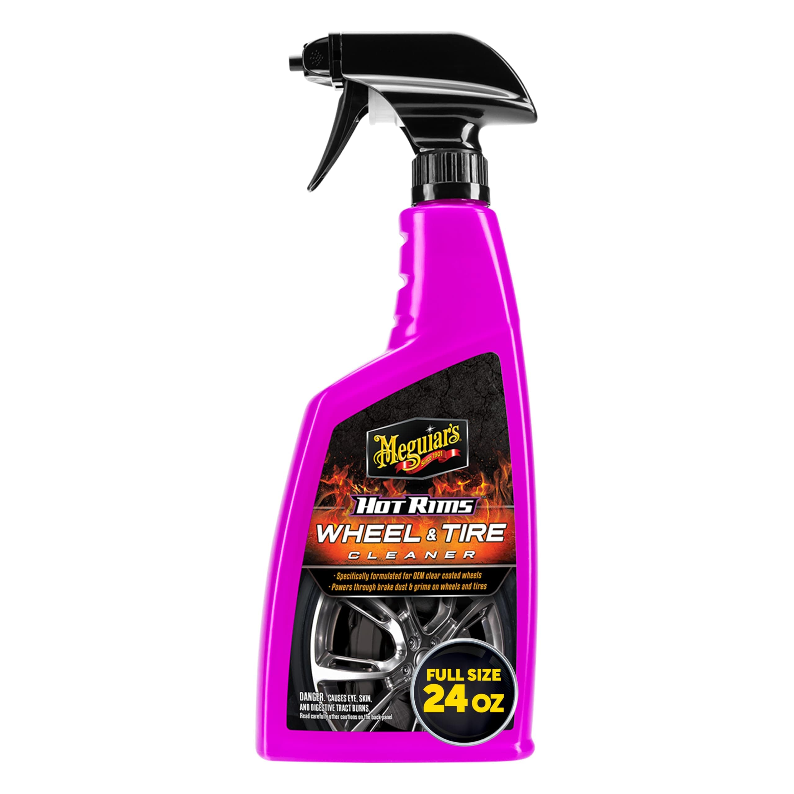 Meguiar's Hot Rims Wheel & Tire Cleaner, Powers Through Brake Dust & Grime - ...