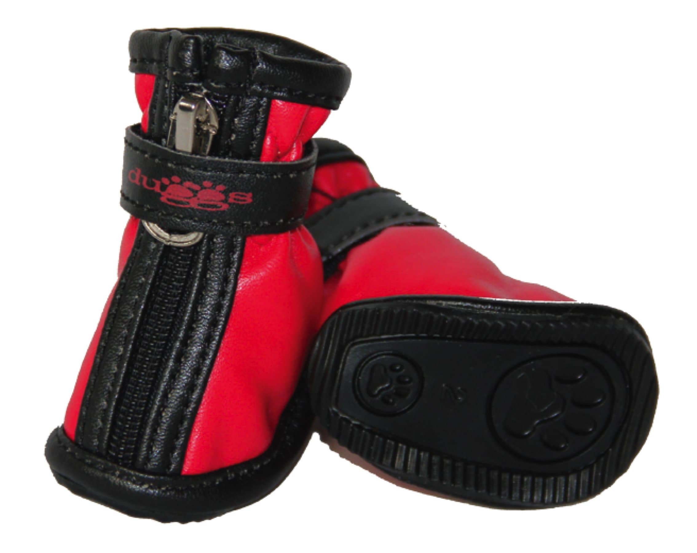 Duggs CP Biker/Boxing Boots for Dogs - Red (2)