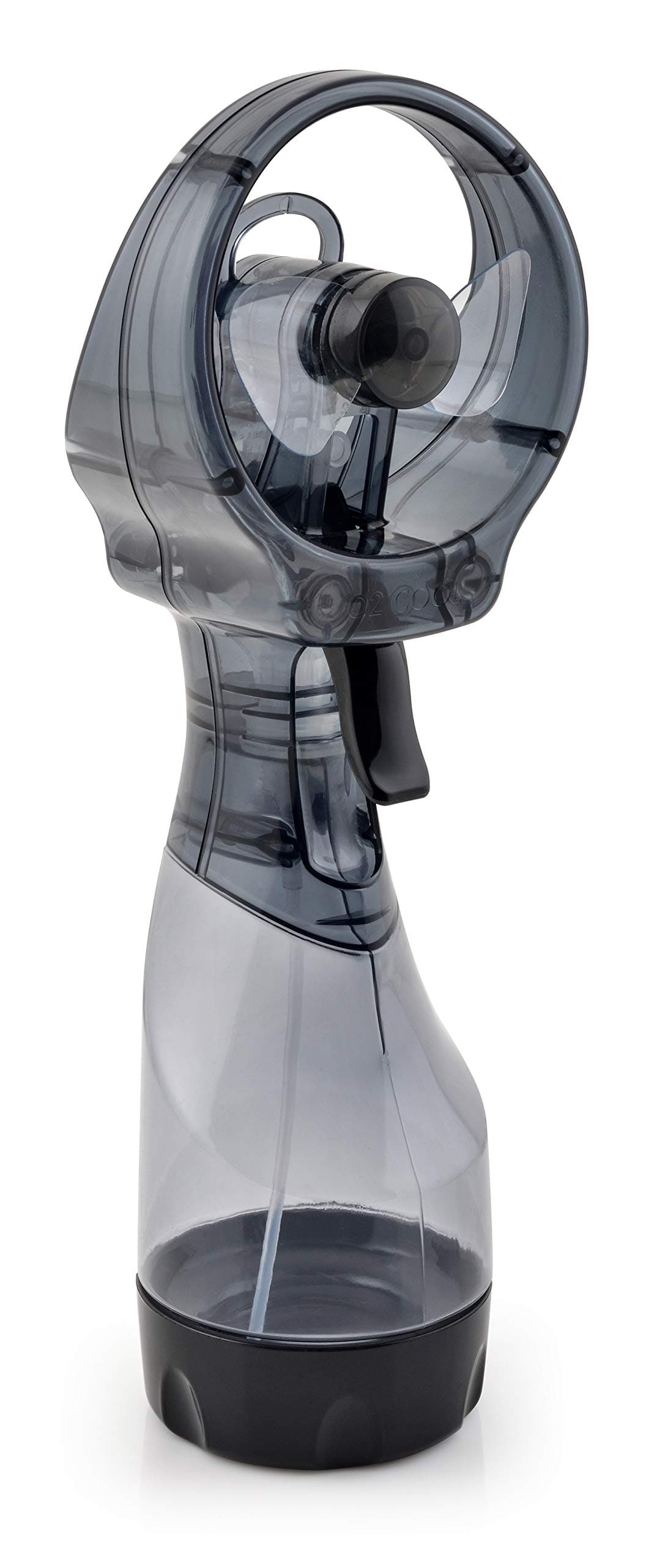 O2COOL LEDライト デラックス 手持ち式 電池式 水ミストファン 1 Size グレー