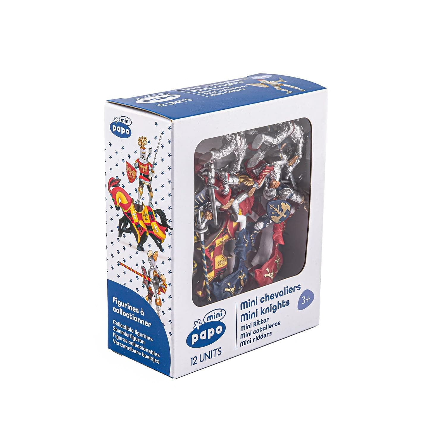 33016 Mini Knights (Tube, 12 pcs) Figurines, Multicolour