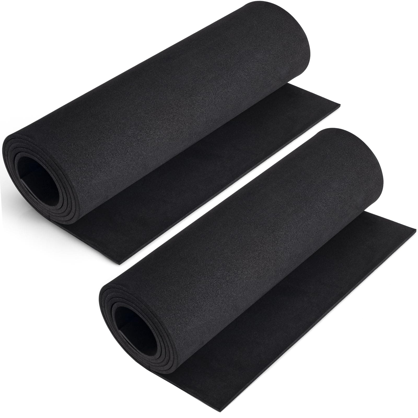 2-Pack Black Eva Foam Cosplay Sheets roll, Premium eva Foam 5mm, 13.9" x 59"