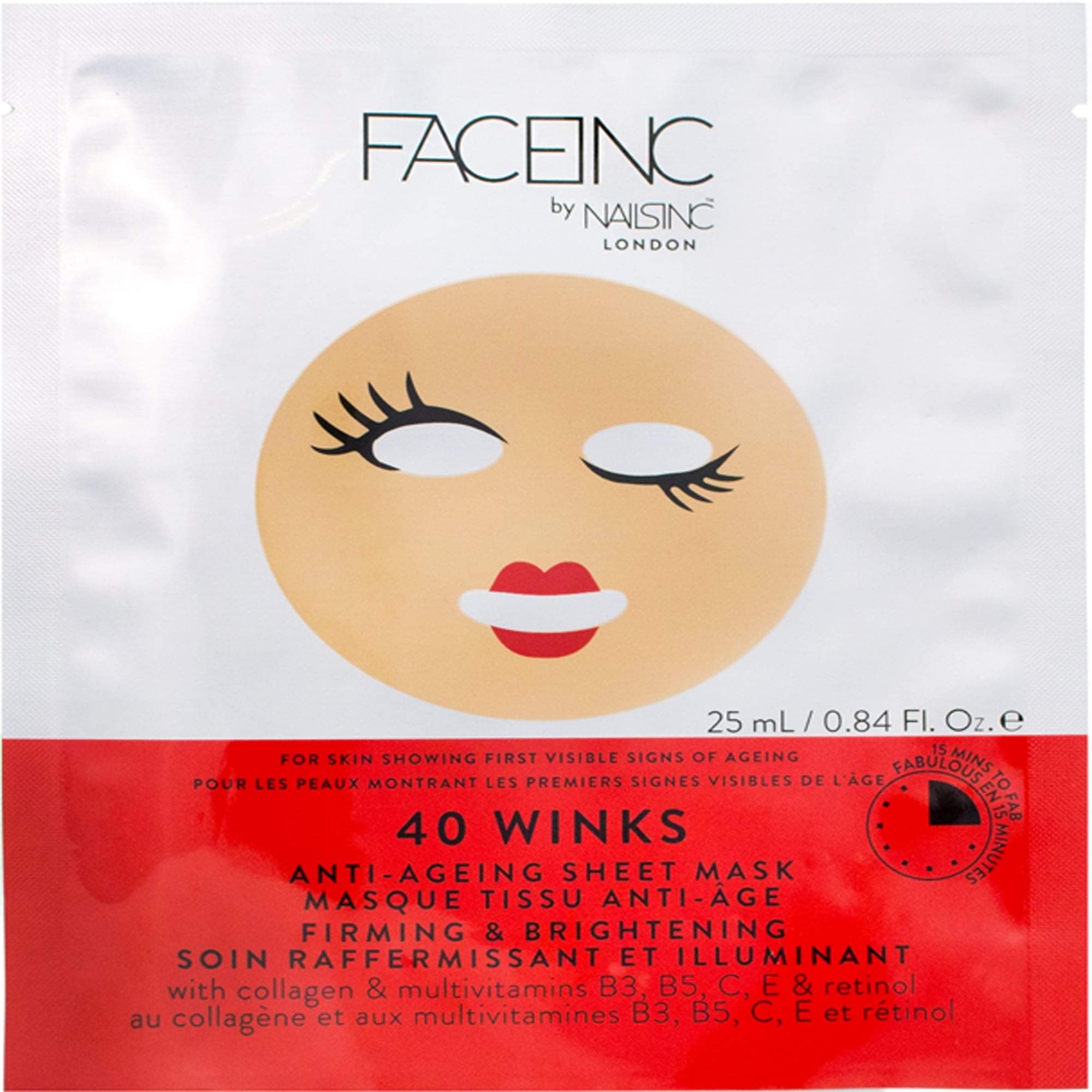 Face Inc by Nails Inc 40 Winks Anti-Ageing Sheet Mask