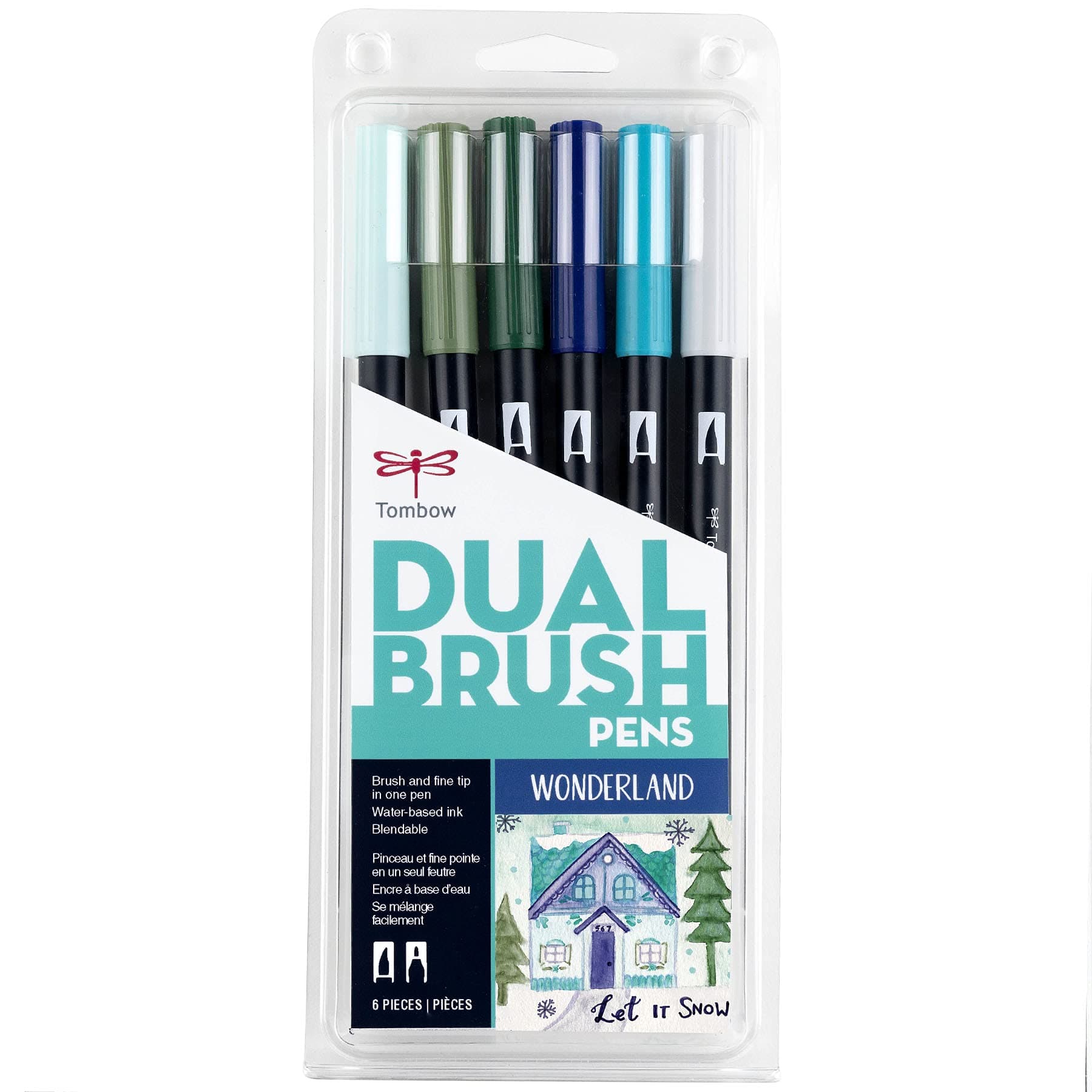 Tombow Wonderland 6-Pack Marker, Portrait 6 Piece