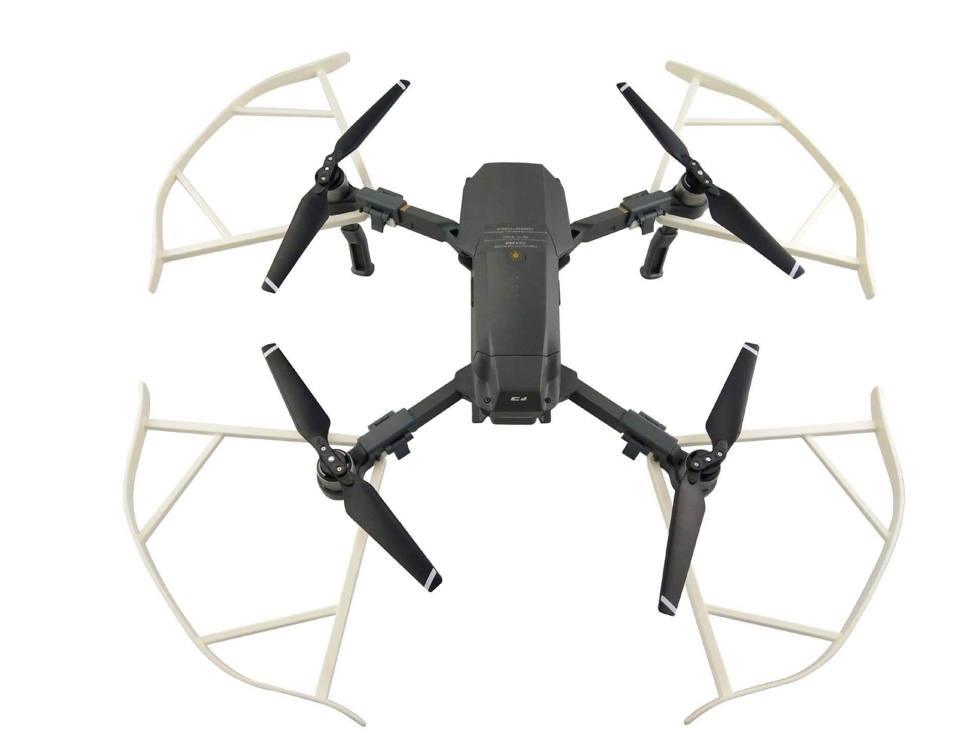 Aladdin Digital Replacement Prop Propeller Guards Protector Cover Bumpers / Landing Gear / Red, Yellow, Blue, Black ,White ,Multi-Color Optional For DJI Mavic Pro Drone Accessories (White)