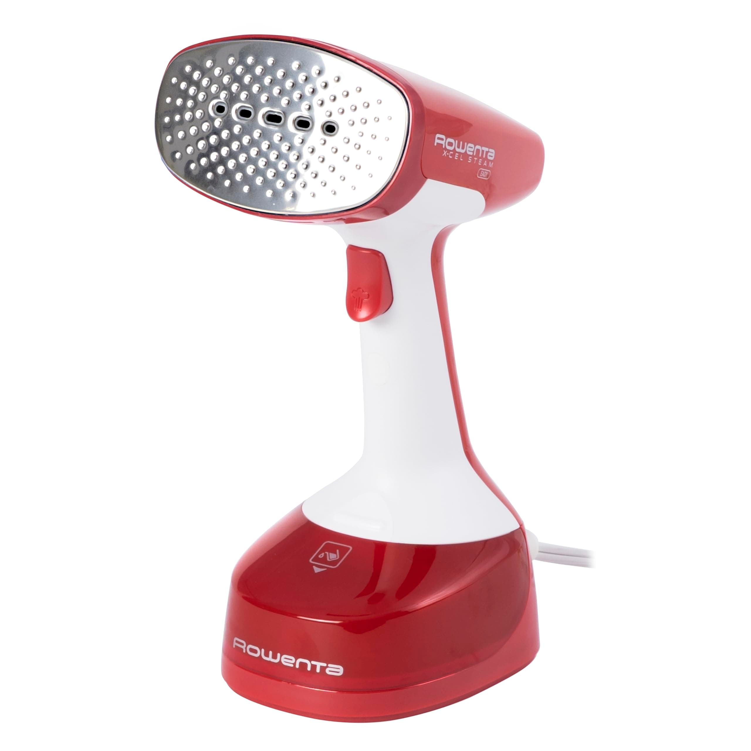 Steamer for Clothes, X-Cel Easy Steam Handheld Steamer, 15 Second Heatup, 5 Ounce Capacity, 1400 Watts, Portable, Travel Must Have, Red Clothes Steamer, DR7112
