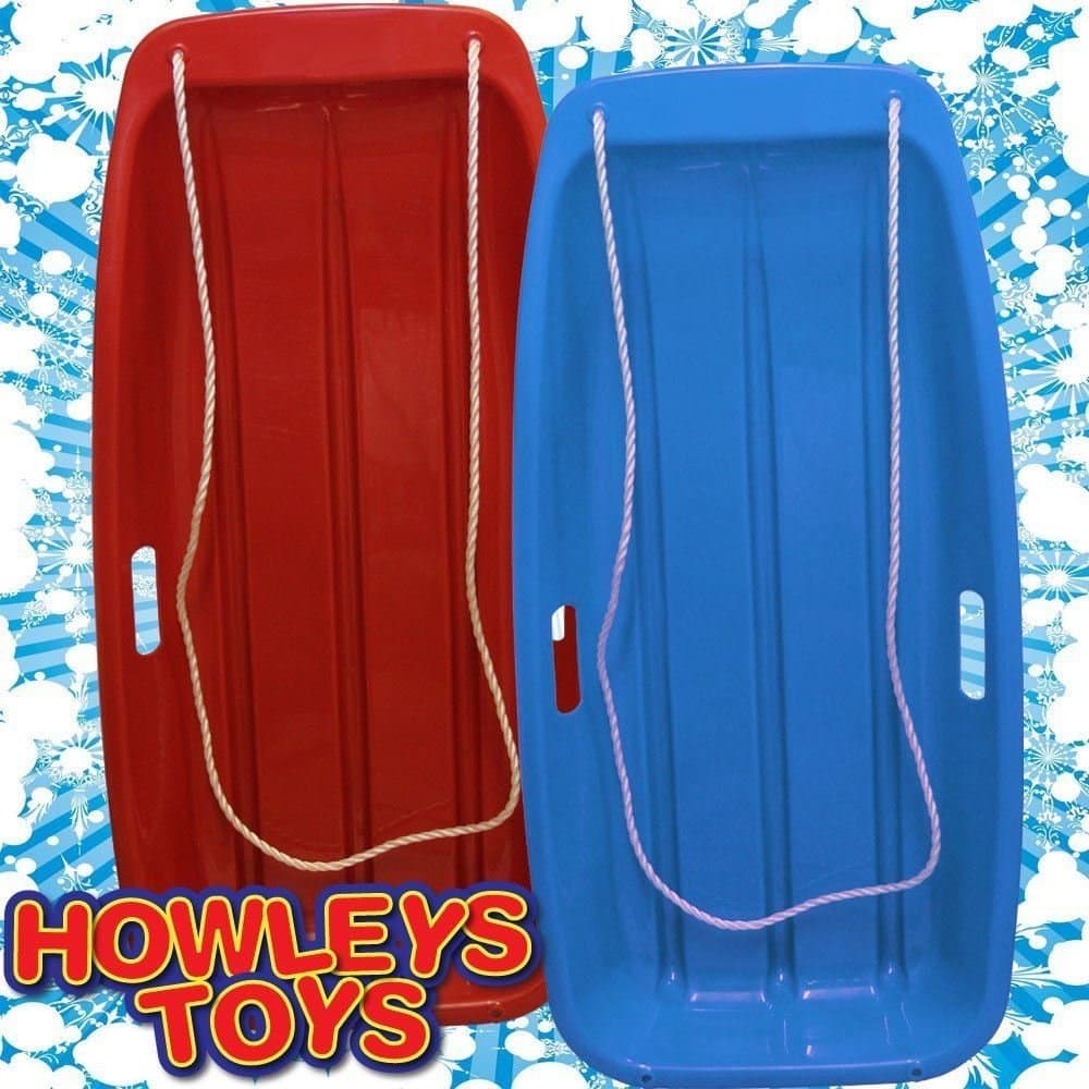 Snow Speeder Plastic Sled Twin Pack - Blue & Red