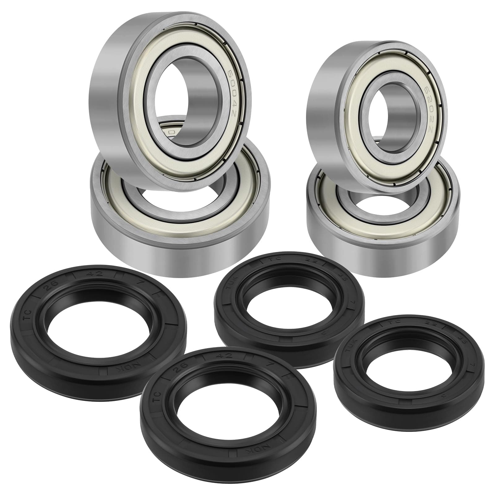 Front Wheel Bearings Seals Kit for Yamaha Raptor 700 660 350 250 125 Banshee 350 Warrior 350 YFZ450 Bear Tracker 250 Big Bear 250 Bruin 250 Blaster 200