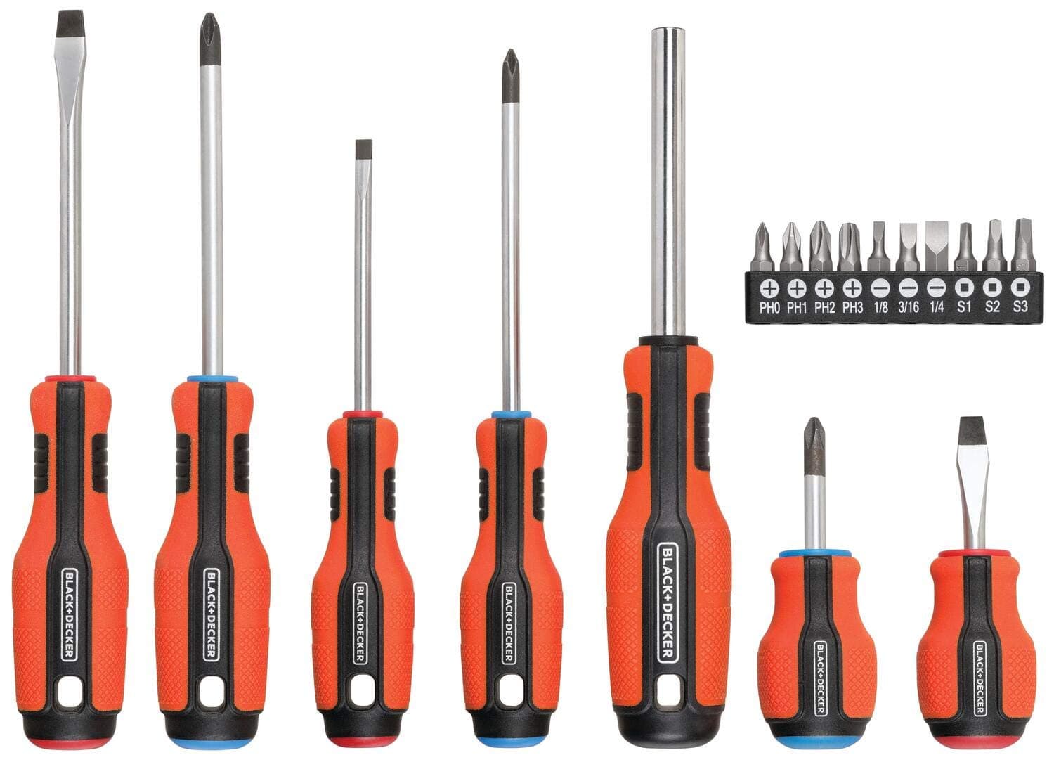 BLACK+DECKER Magnetic Screwdriver Set, 17-Piece (BDHT65003)