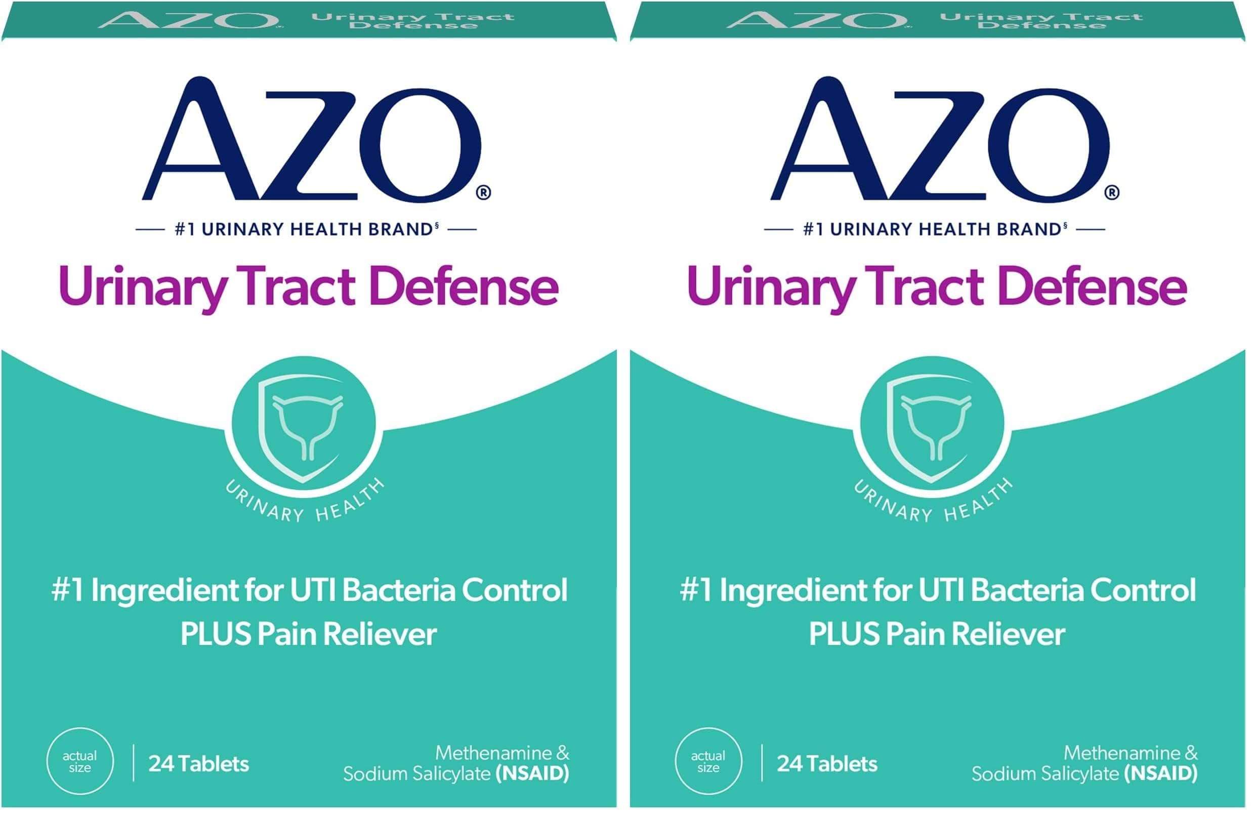 Urinary Tract Defense Antibacterial Protection, Helps Control a UTI Until You Can See a Doctor, No. 1 Most Trusted Urinary Health Brand, 24 Count (Pack of 2)