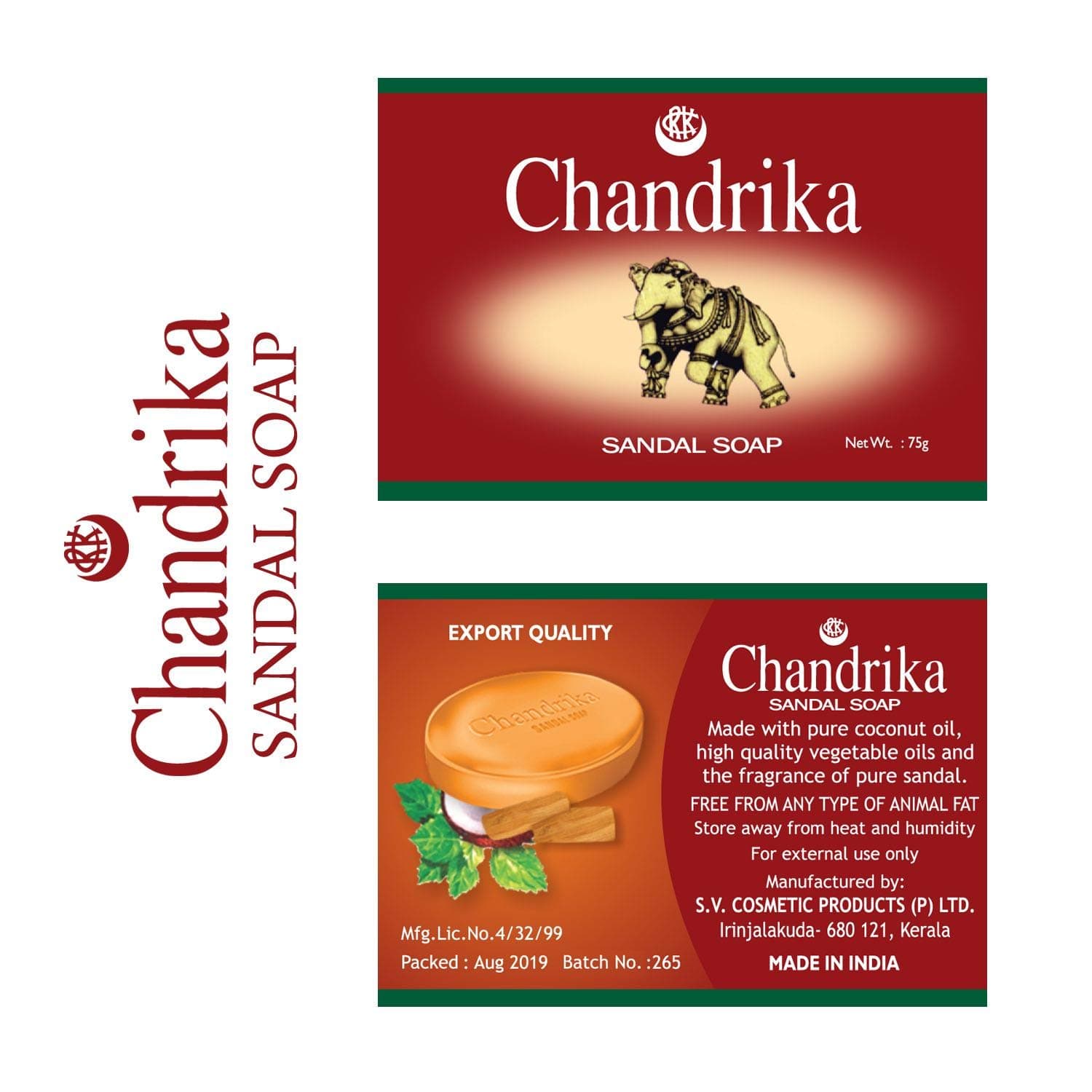 Chandrika Sandal Soap 75g