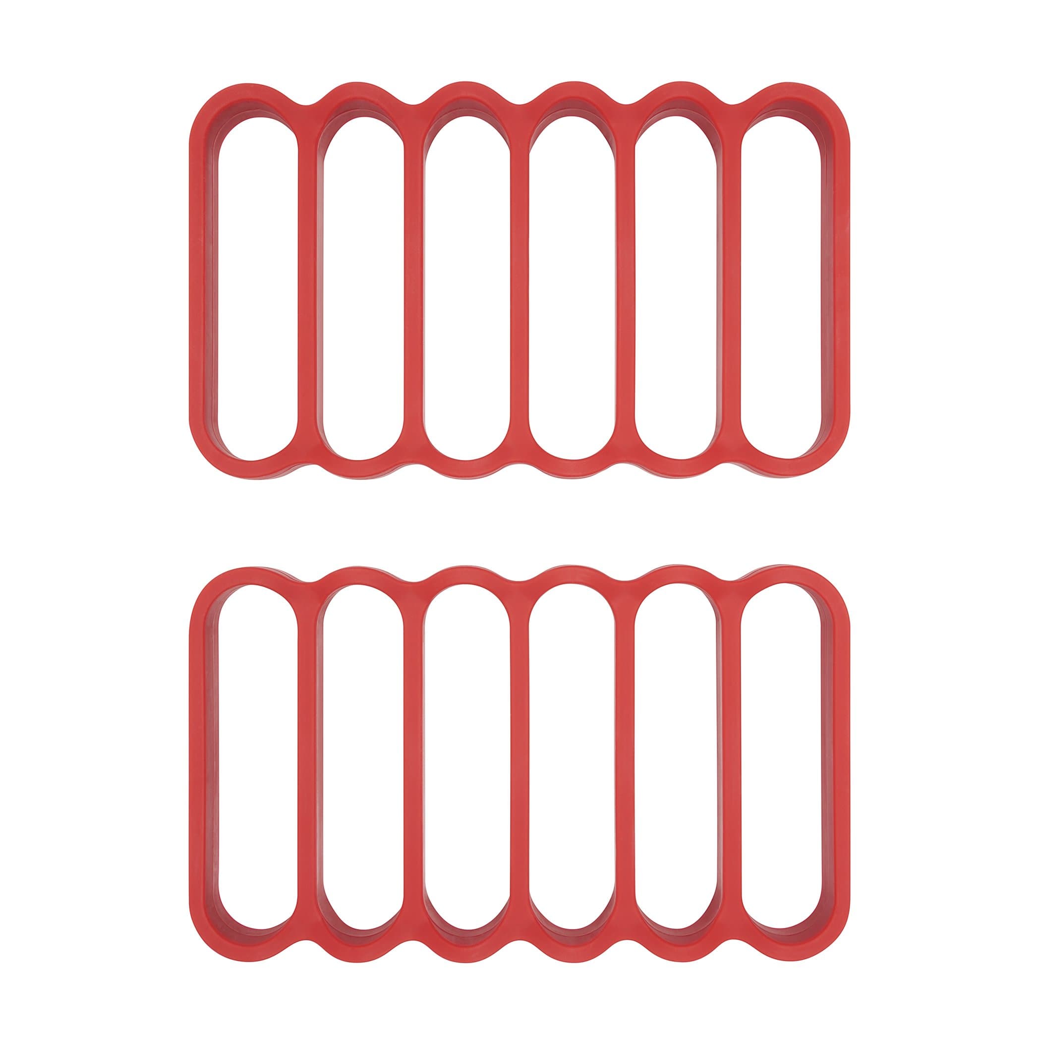11210100 OXO Good Grips Silicone Roasting Racks, 2-Pack,Red,Pack of 2