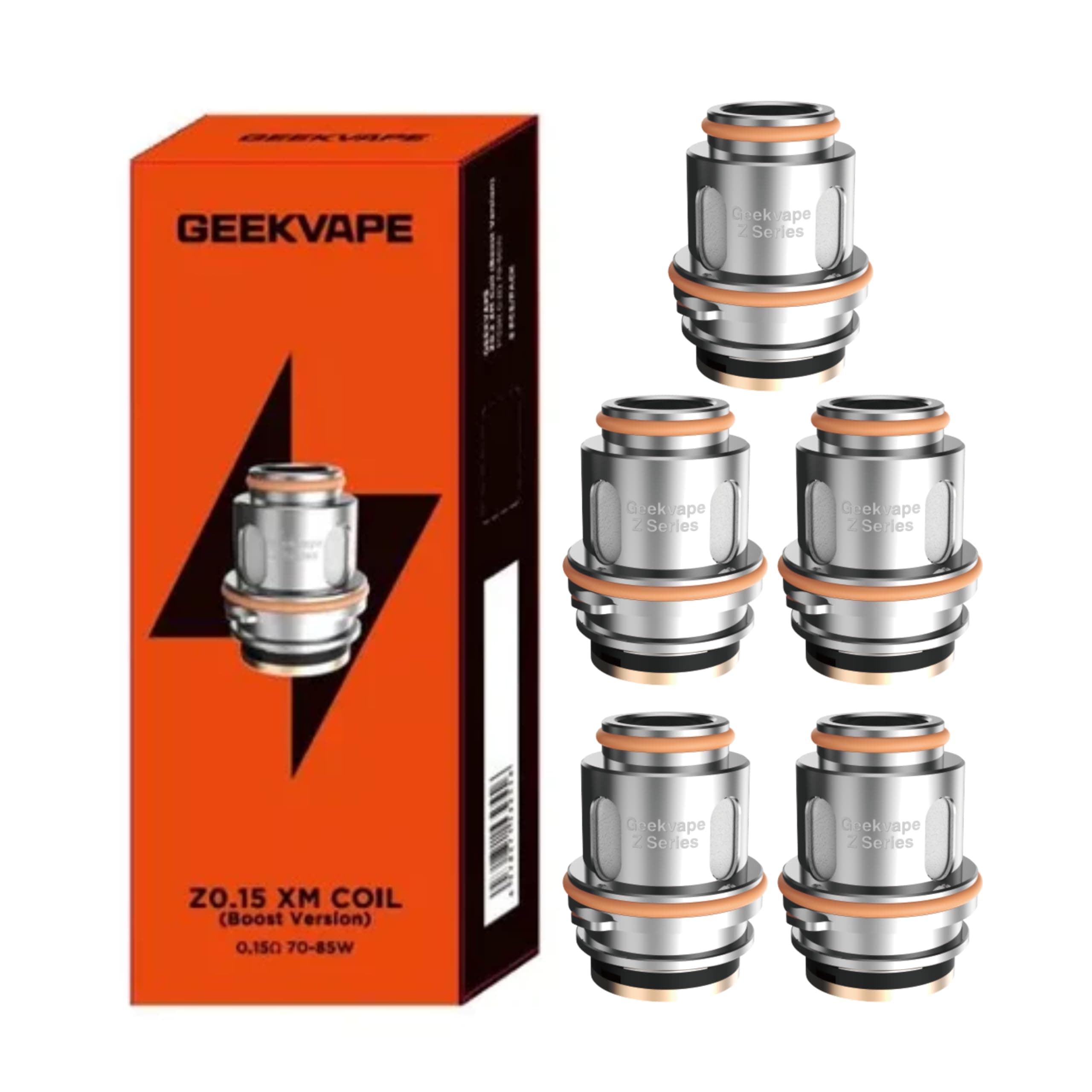 Geekvape Zeus 0.15 Ohm XM Coils - 5 Pack, 70-85W Power Output, Geekvape Z Series Coils, Boost Version, High Power DTL Performance, No Nicotine