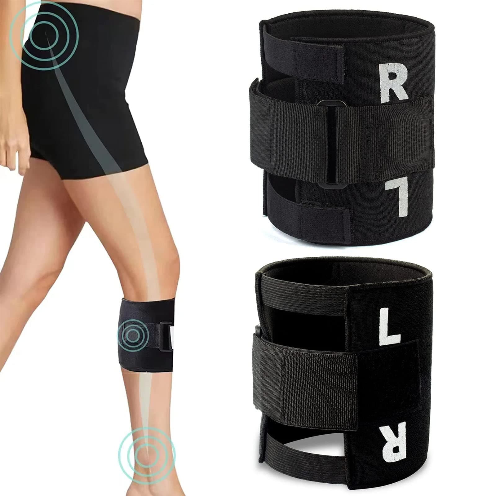 2Pcs Sciatica Pain Relief Brace, Siatica Treatment Devices As Seen on Tv, Sciatic Nerve Brace, Relief of Back Pain, Hip Pain and Leg Pain Caused by Sciatic Nerve - Unisex