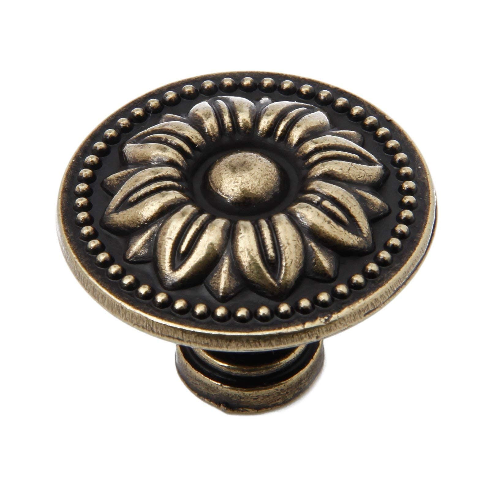 Mgoodoo 5Pcs Vintage Antique Bronze Door Handle Furniture Knobs Pull for Kitchen Cabinets Cupboard Closet 1#
