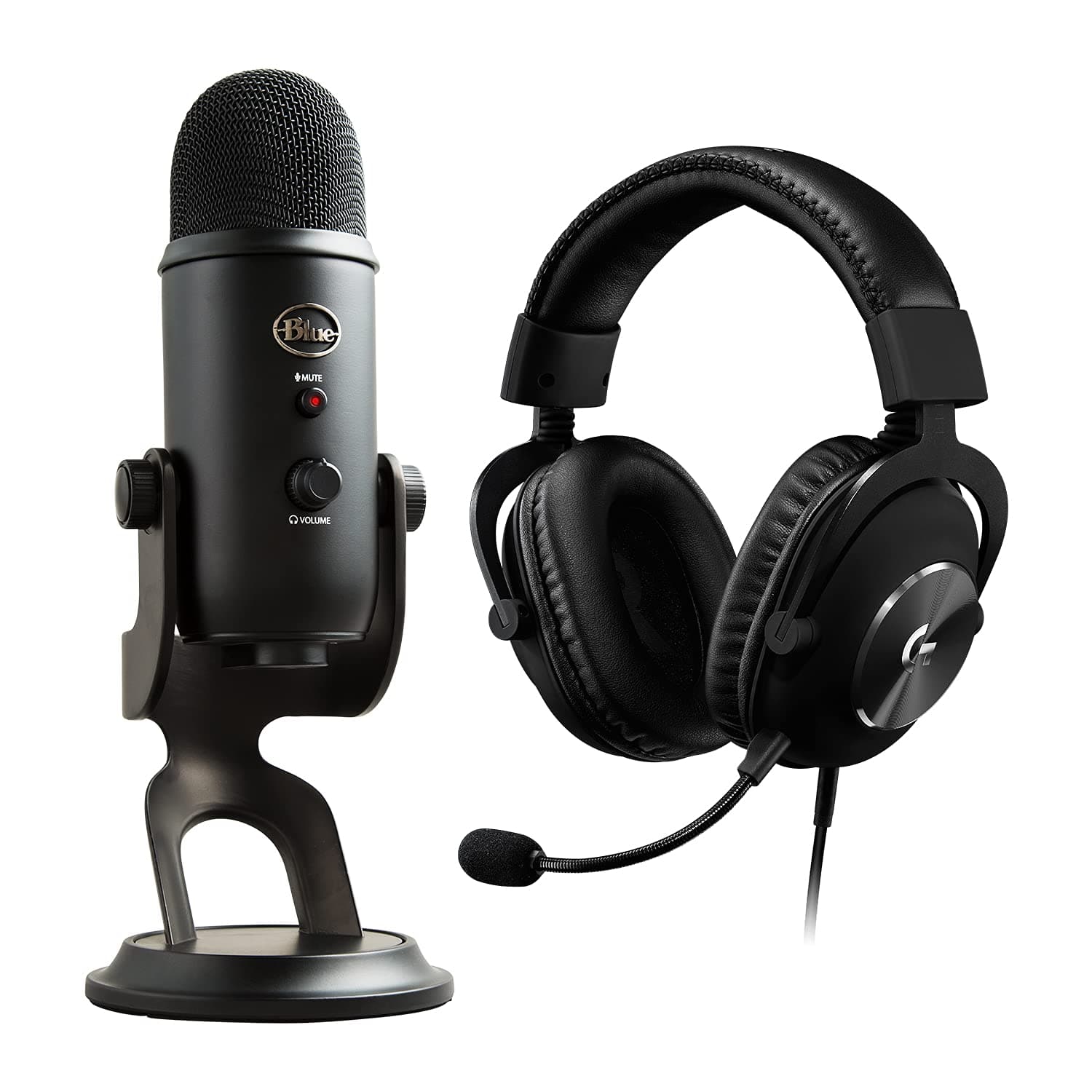 Logitech G G PRO X Gaming Headset + Yeti Blackout