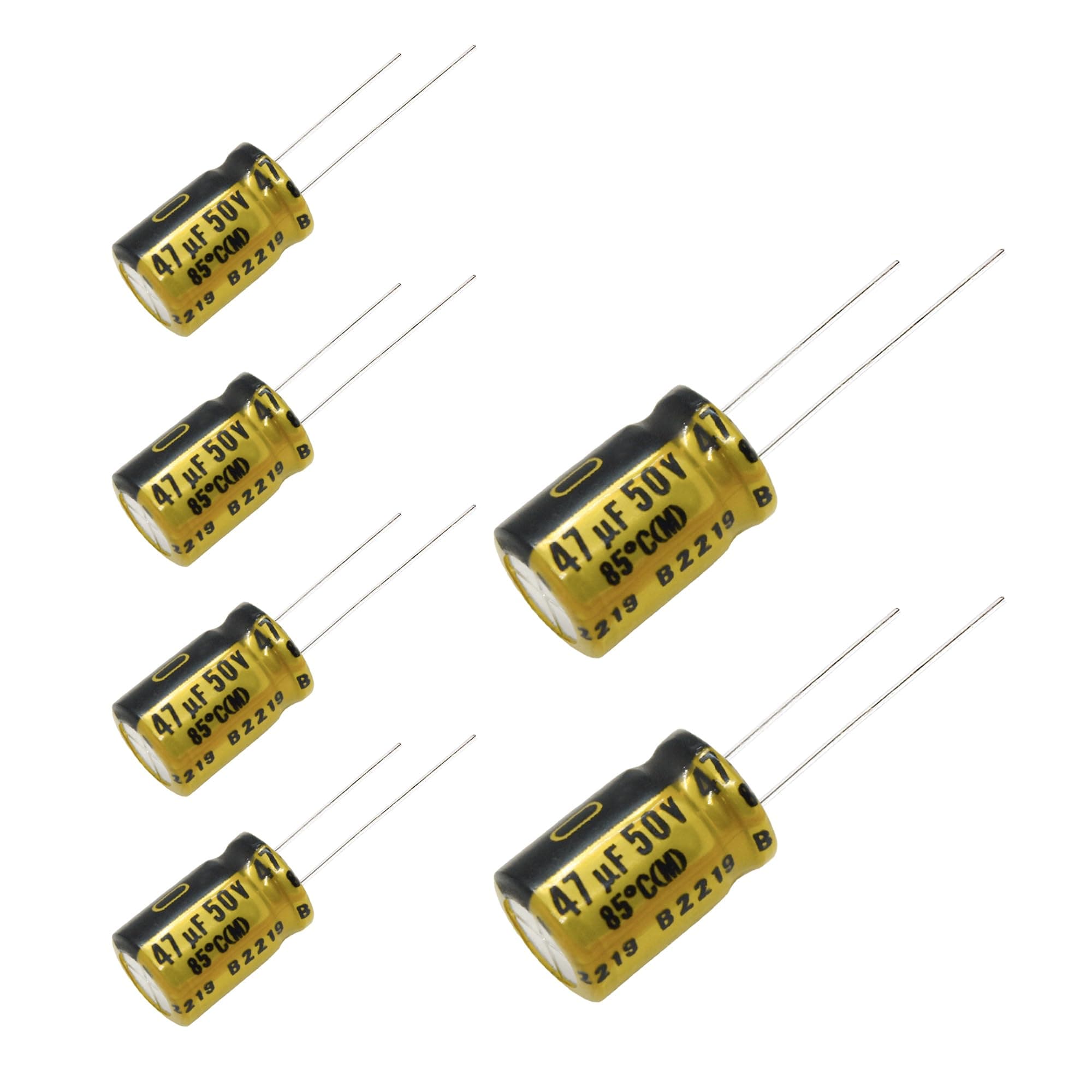 6 pcs Nichicon FG Capacitors 50V 47uf Audio Grade