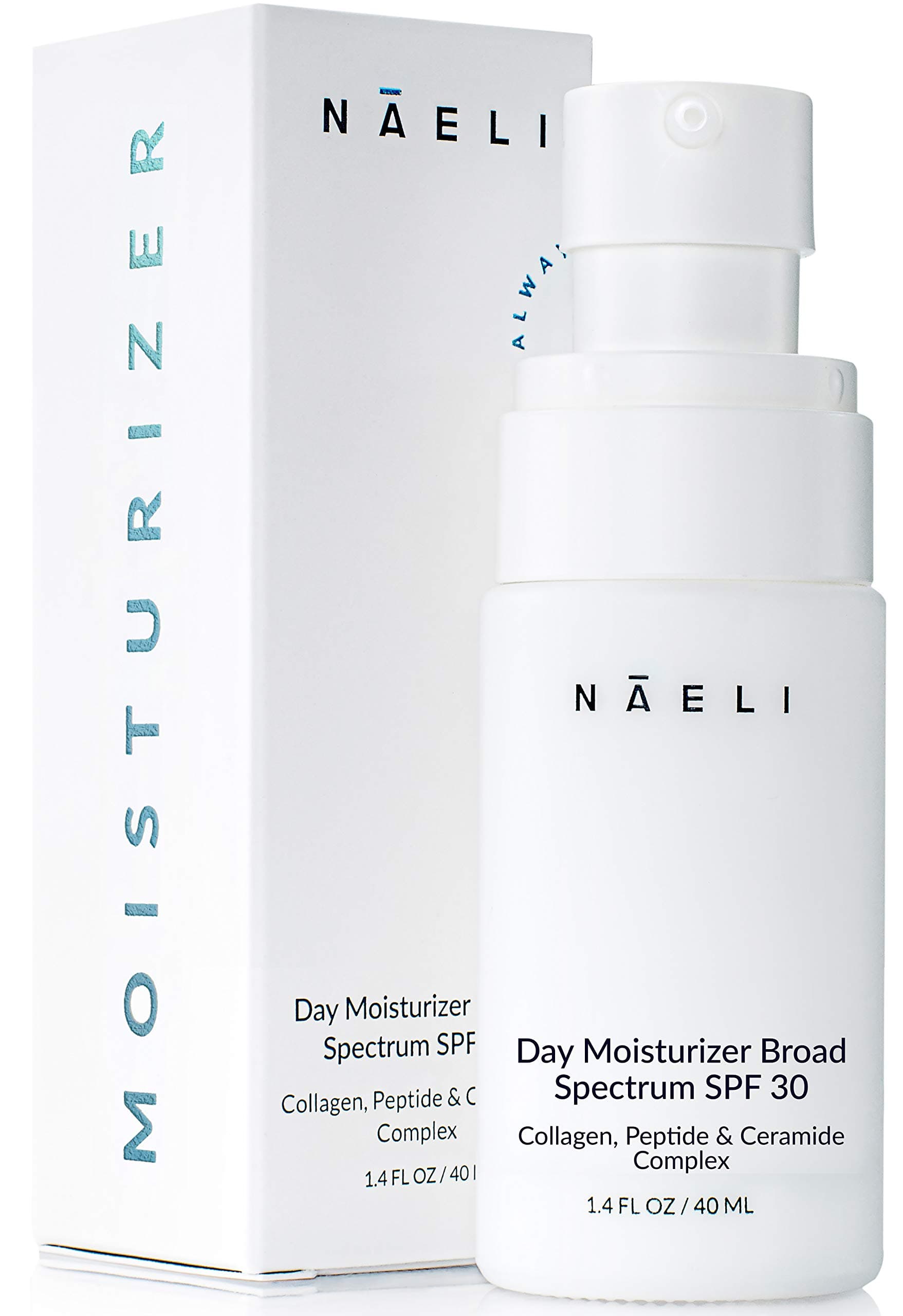 Daily Face Moisturizer SPF 30 - Collagen, Peptide & Ceramide Complex