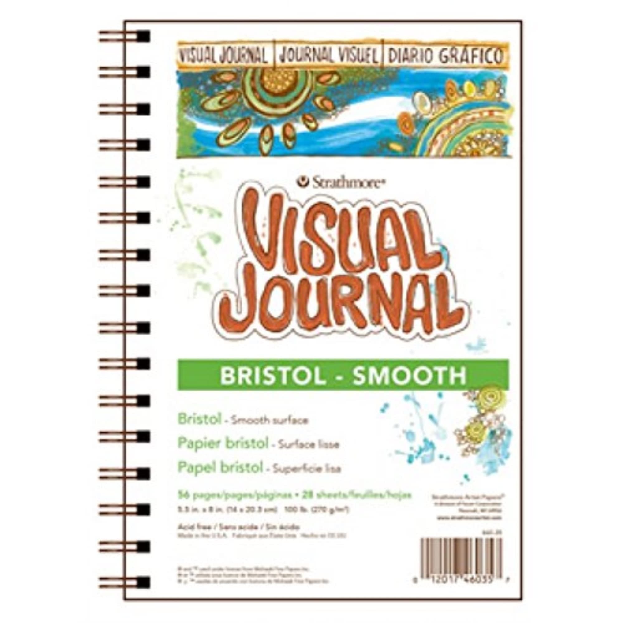 Strathmore 300 Series Smooth Visual Bristol Journal, Paper, White, 9" x 12"