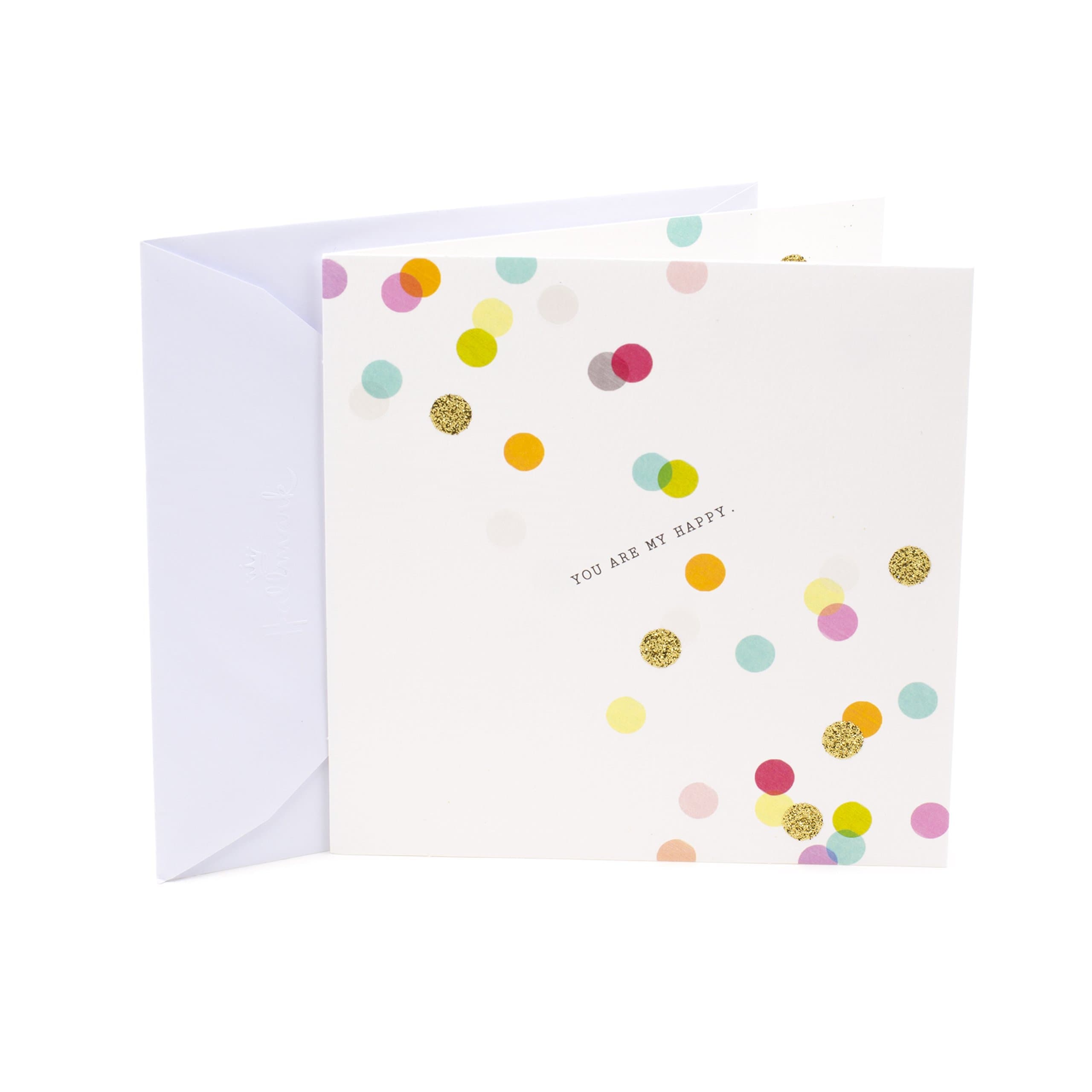 Hallmark Studio Ink Love Greeting Card (Colored Dots)