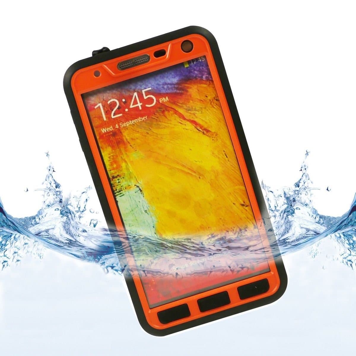 XIKEZAN Waterproof Dustproof Snowproof Shockproof Hard Armor Protective Cover Case For Samsung Galaxy Note 3 III (Orange)