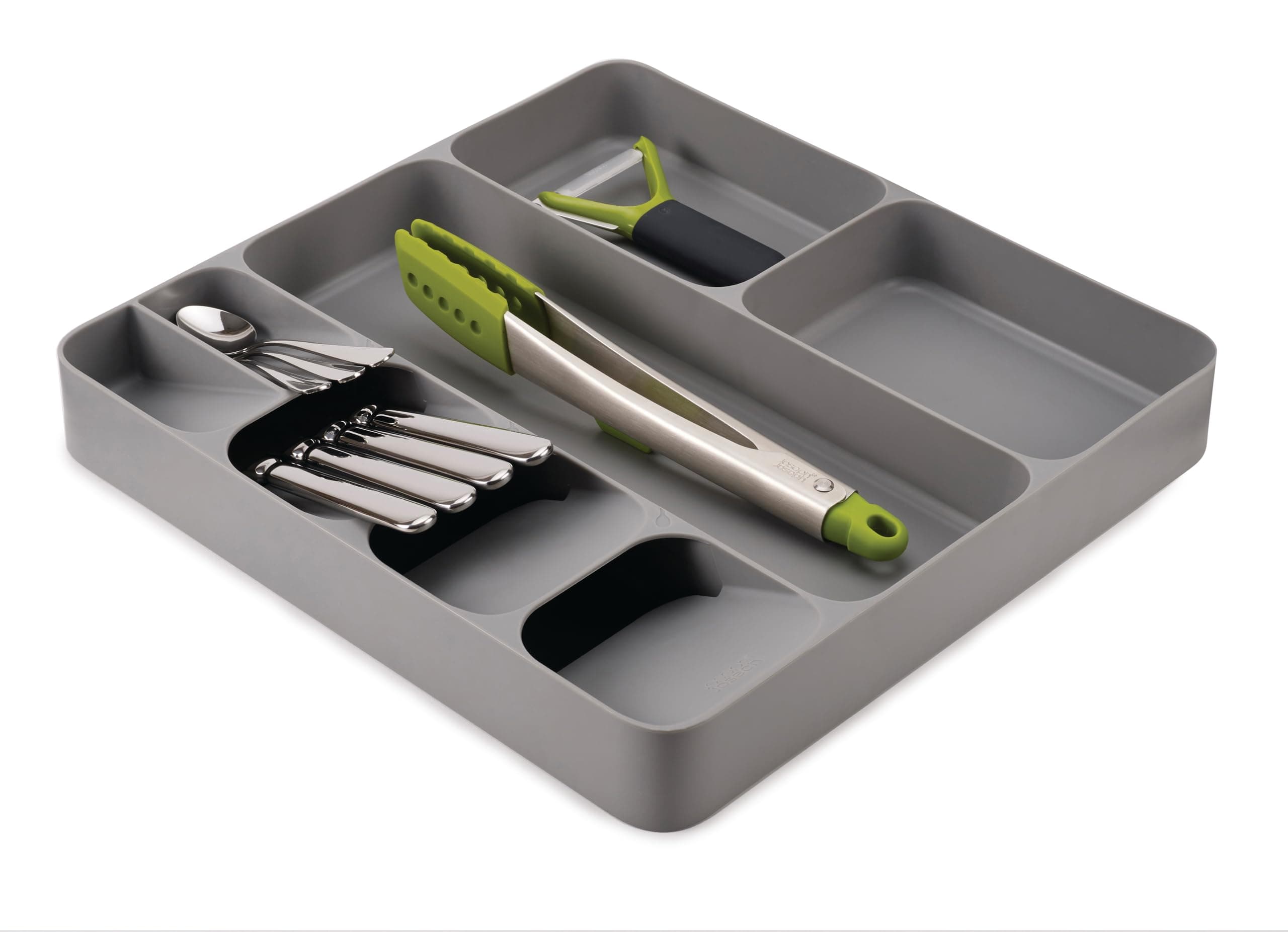 DrawerStore Drawer Organizer, Unique design For Space Efficiency, Stacked Cutlery Compartments For Large Utensils And Gadgets, Suitable For Drawers With 8cm Height or More, 85127