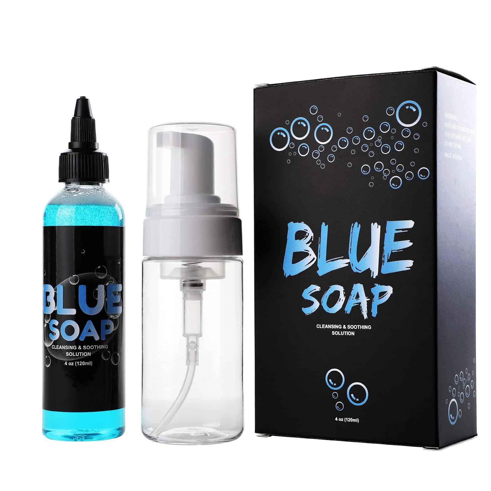 Stigma Blue Soap Tattoo Highly Concentrated Neutral 120ml/4oz Liquid Wash Cleansing Soap for Tattoo and Hand Washing TS301-4OZ-3A