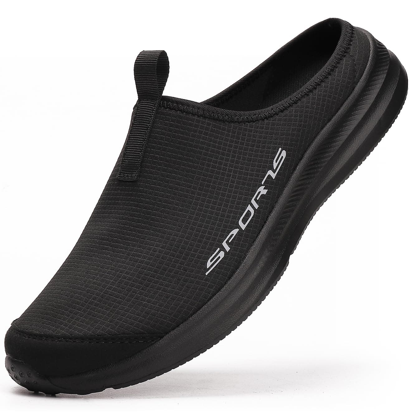 DimaiGlobal Mens Slippers with Arch Support Casual Mules Clog Open Back Shoes Comfort Slip-On Walking Loafer Indoor Outdoor House Shoes