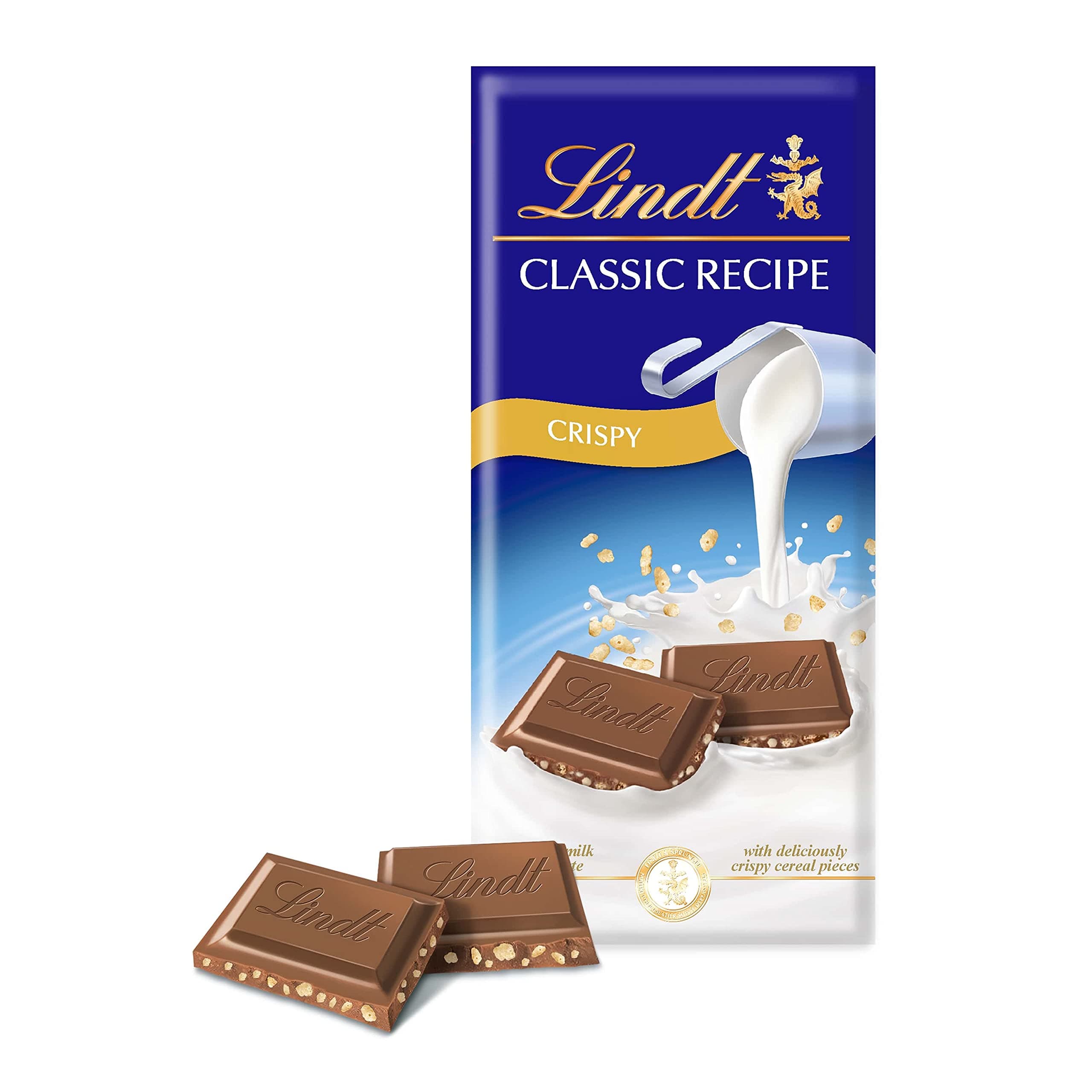 Lindt CLASSIC RECIPE Milk Crispy, 125 g