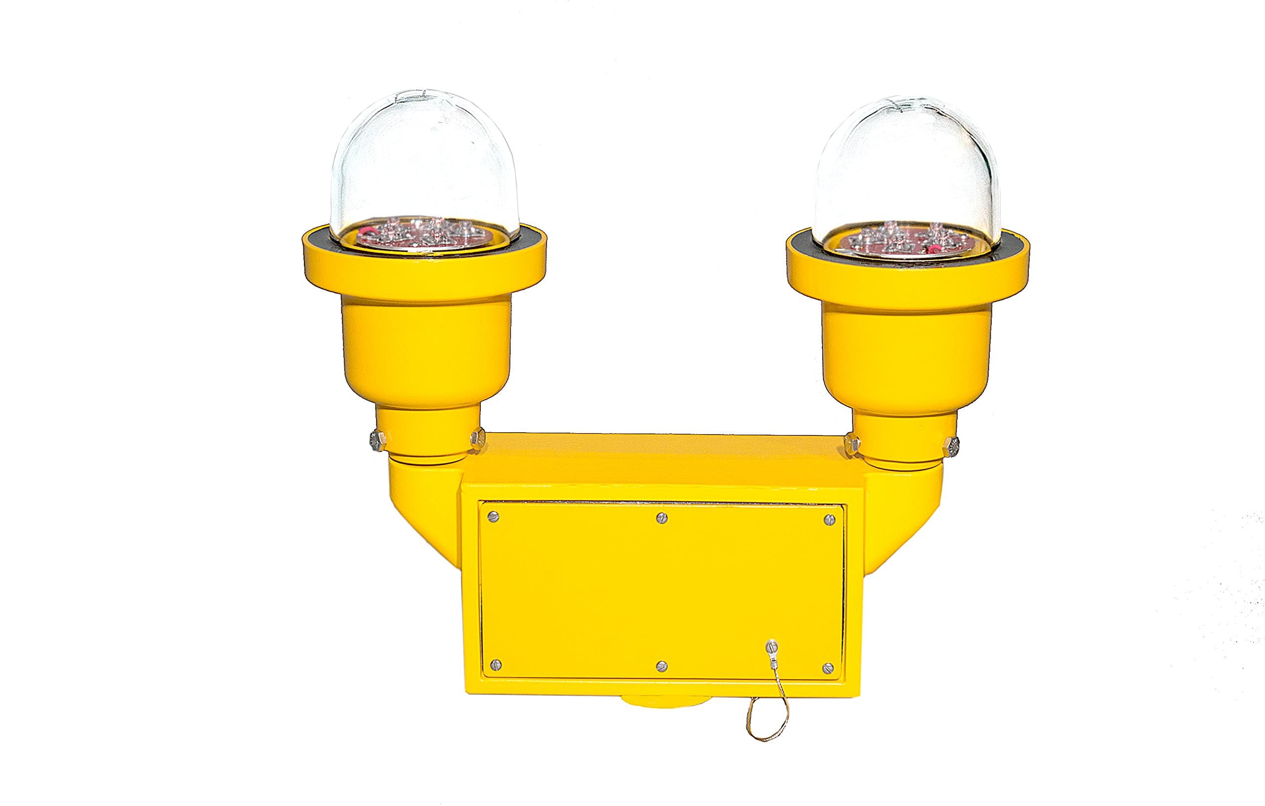 Dual 12-48V DC LED FAA L-810 Obstruction Light, Red, Stead-Burning