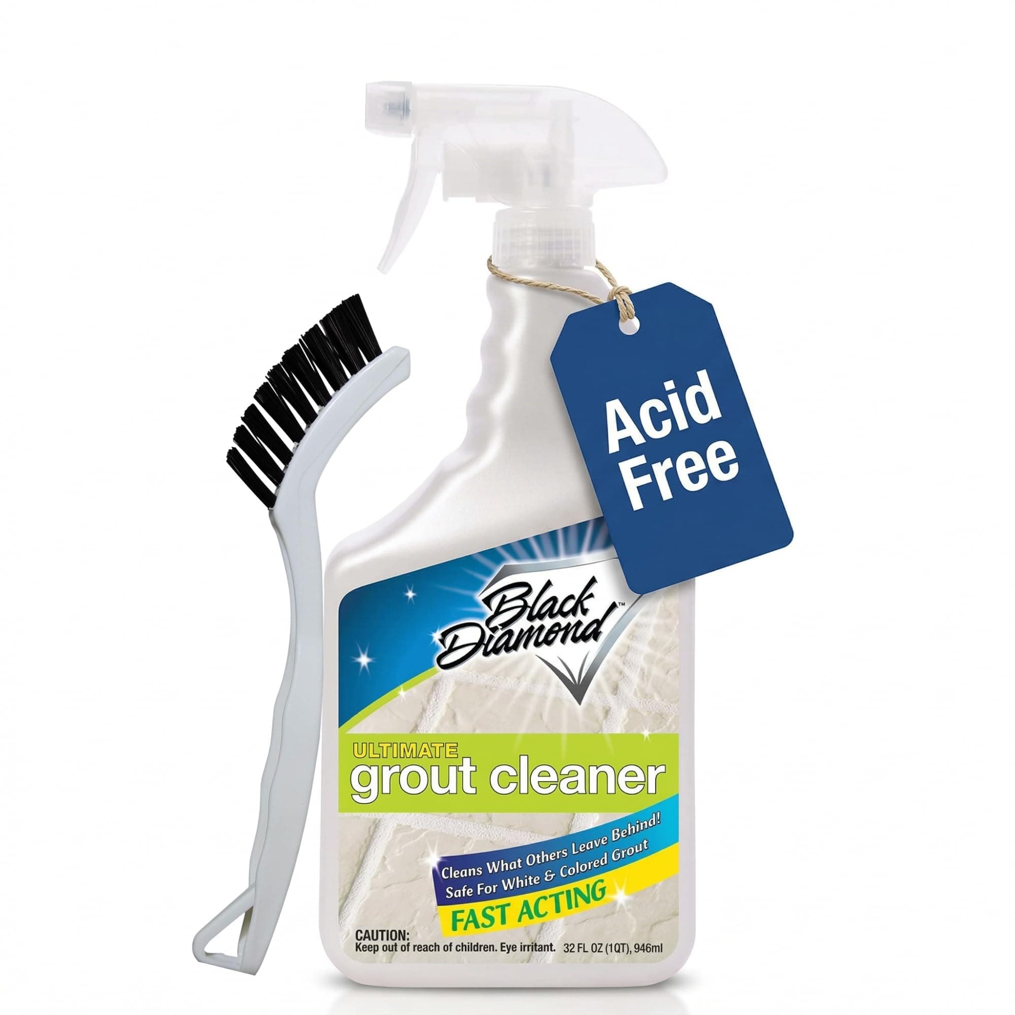 Black Diamond Stoneworks Ultimate Grout Cleaner for Tile Floors Blasts Away Years of Dirt and Grime Making Cleaning Easy. Heavy Duty Spray Cleaning Solution. Safe for Colored Grout and Natural Stone