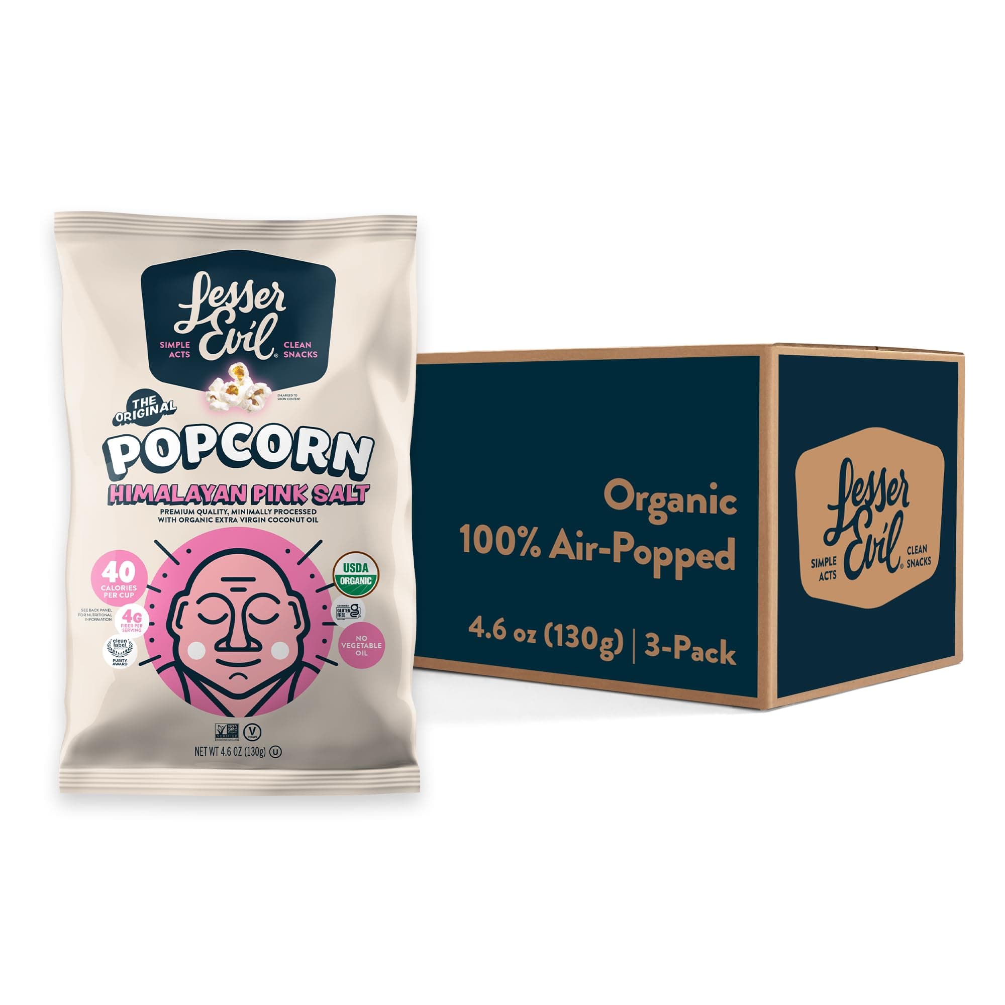Himalayan Pink Organic Popcorn, 3 pk