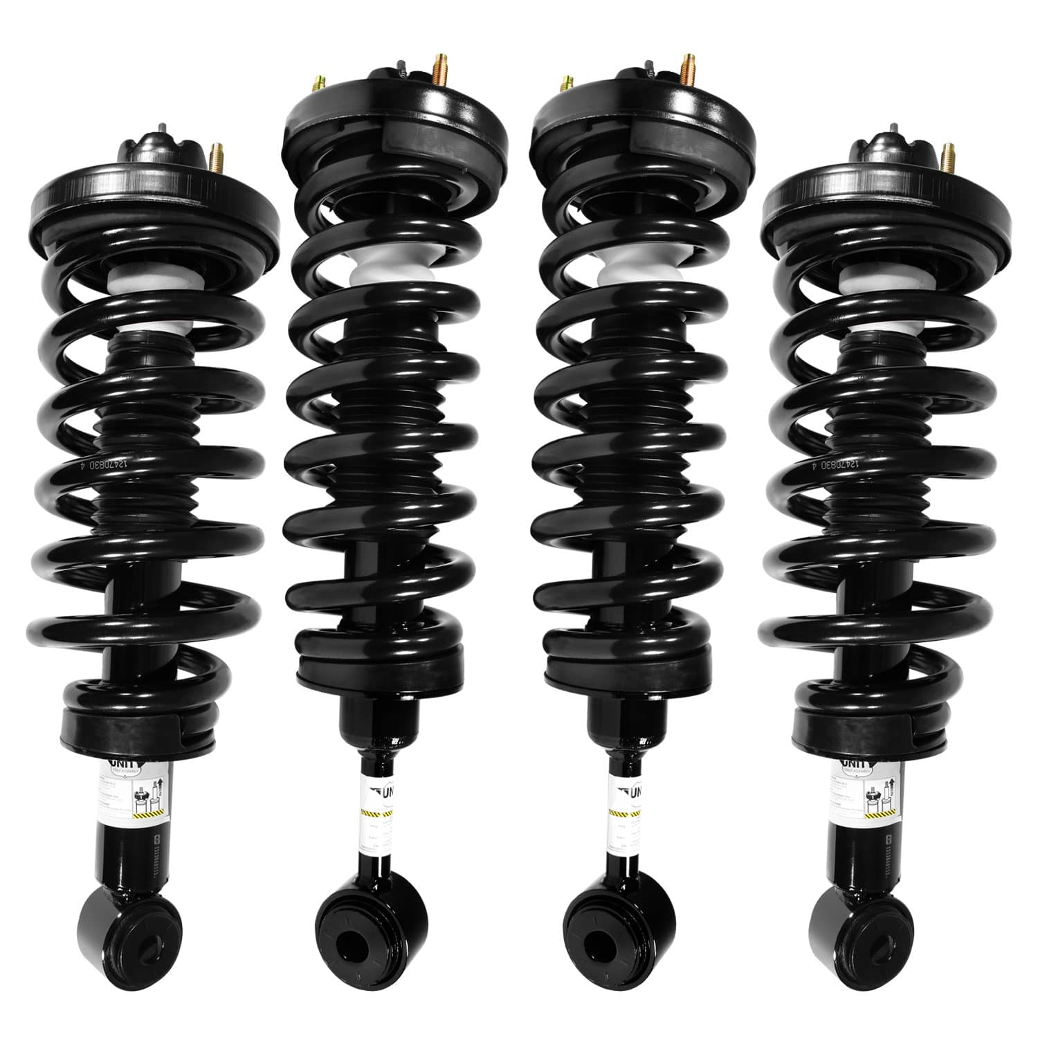 Unity 4-11380-15080-001 Front and Rear 4 Wheel Complete Strut Assembly Kit