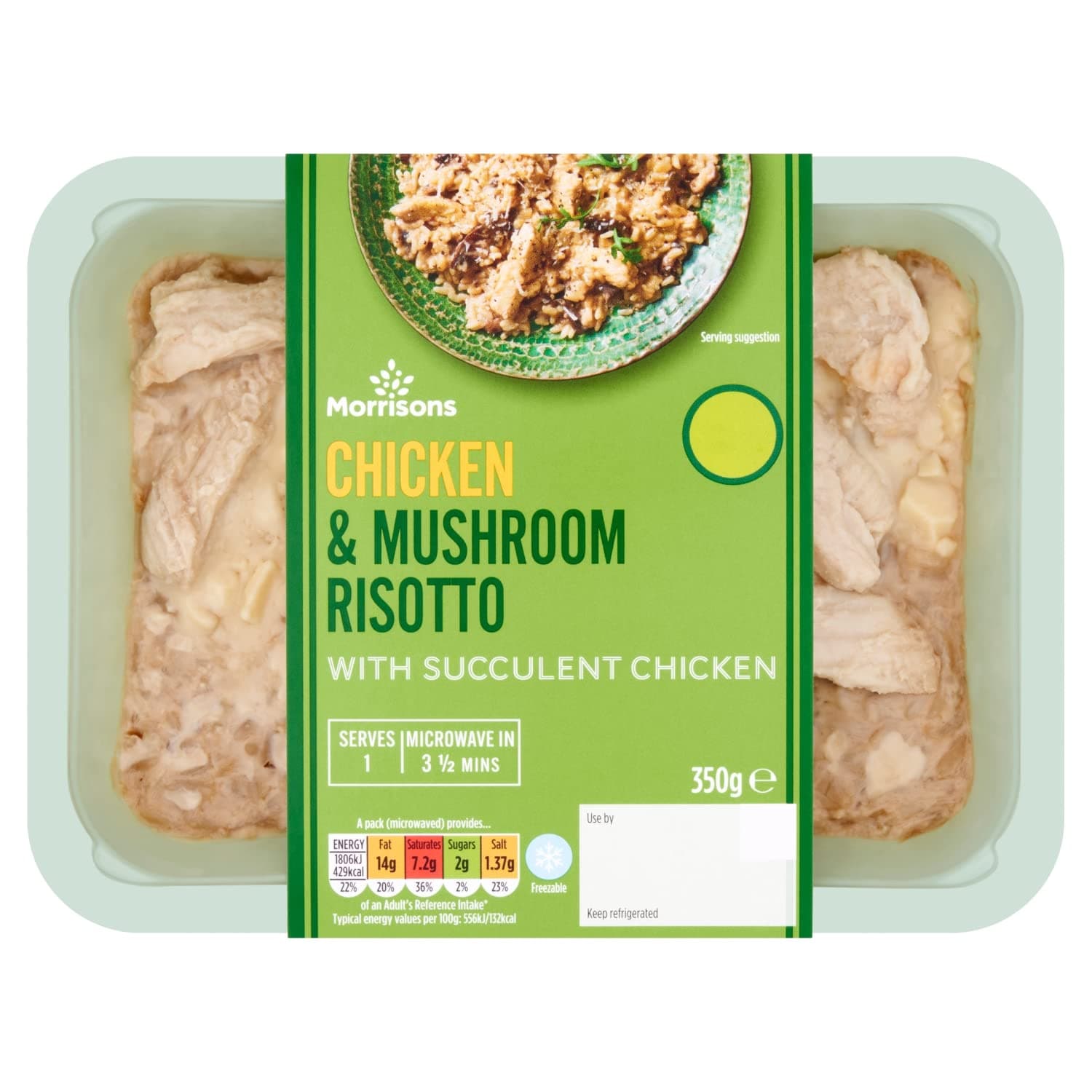 Morrisons Chicken & Mushroom Risotto, 350g