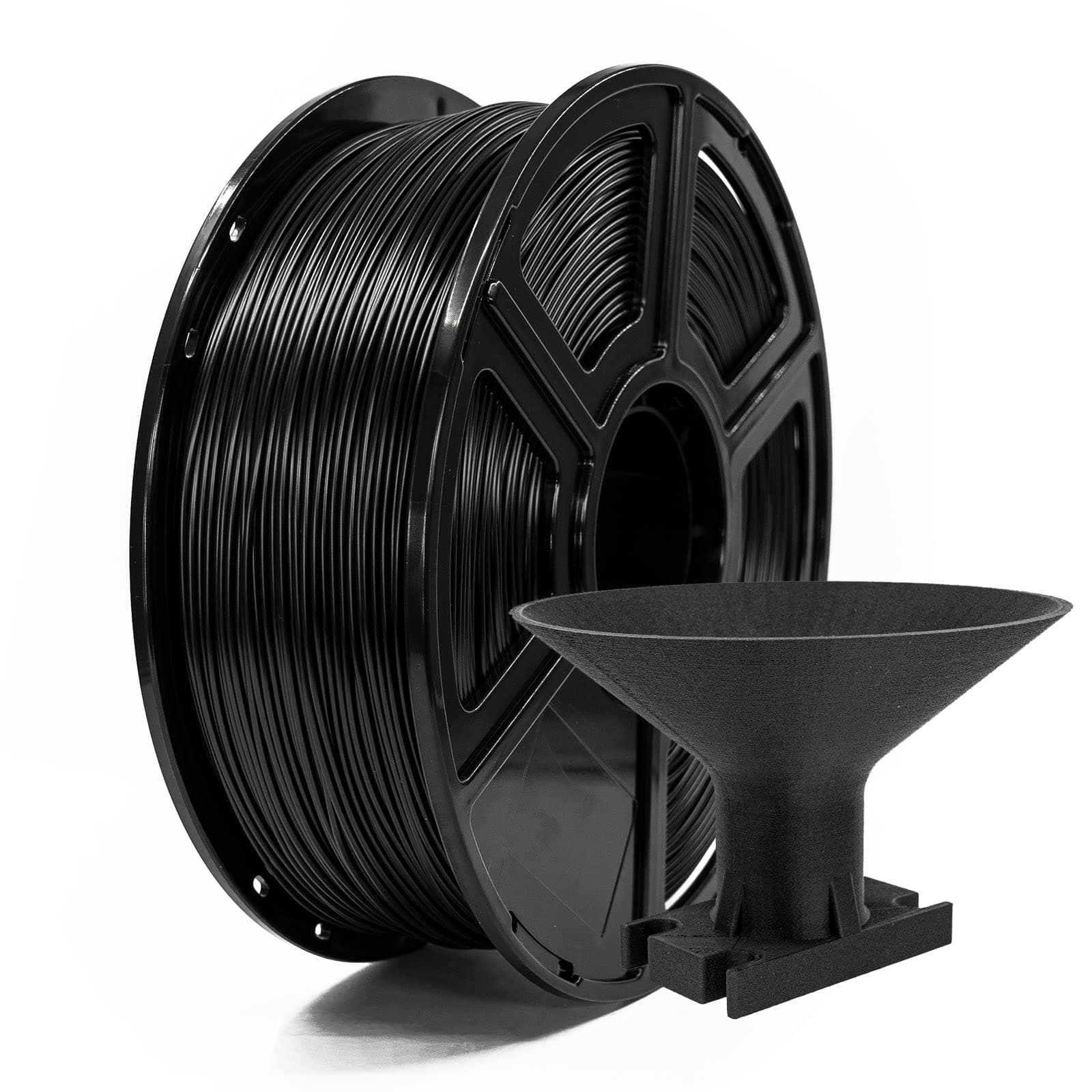 FLASHFORGE ASA Filament 1.75mm, 3D Printer Filaments 1kg Spool-Dimensional Accuracy +/- 0.02mm, no Smoke and no Odor (Black, ASA)