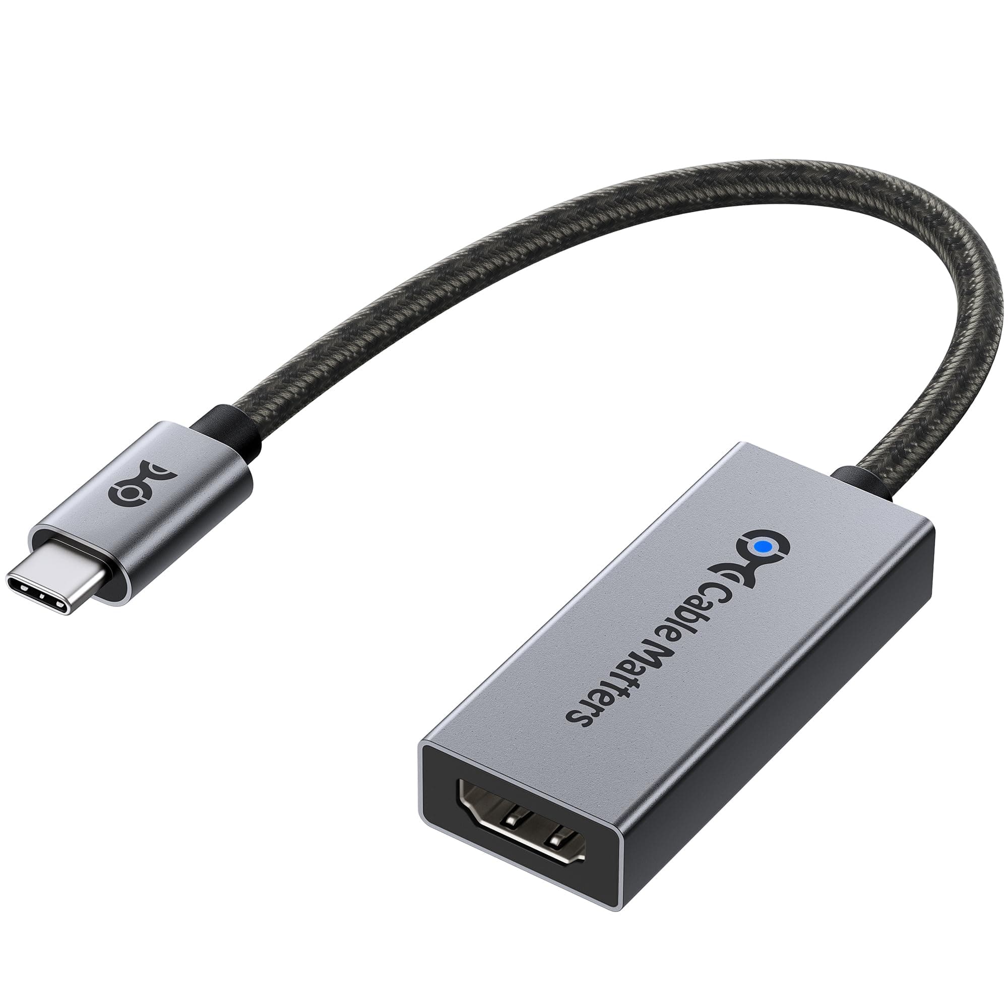 48Gbps USB C to HDMI 2.1 Adapter Supporting 4K 120Hz and 8K HDR - Thunderbolt 3 and Thunderbolt 4 Port Compatible - Maximum Resolution on Mac is 4K@60Hz
