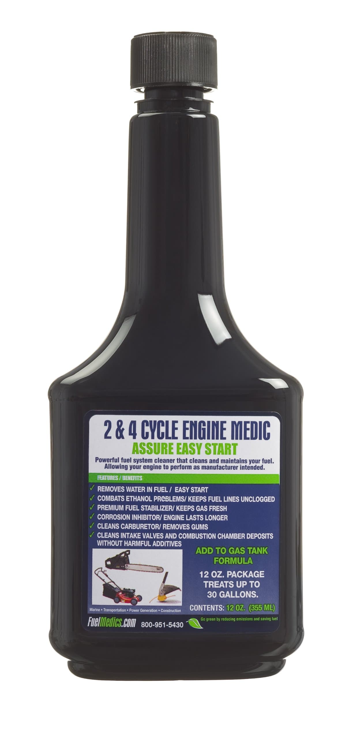 37361 2 Cycle and 4 Cycle Engine Medic for Gasoline Engines, 12-Ounce