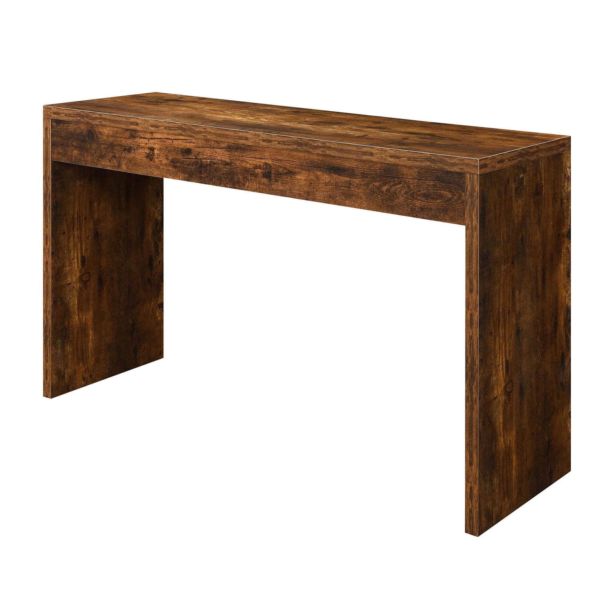 Convenience Concepts Northfield Console Table 48" - Contemporary Desk, Entryway, or Vanity Table for Hallway, Living Room, Office, Barnwood