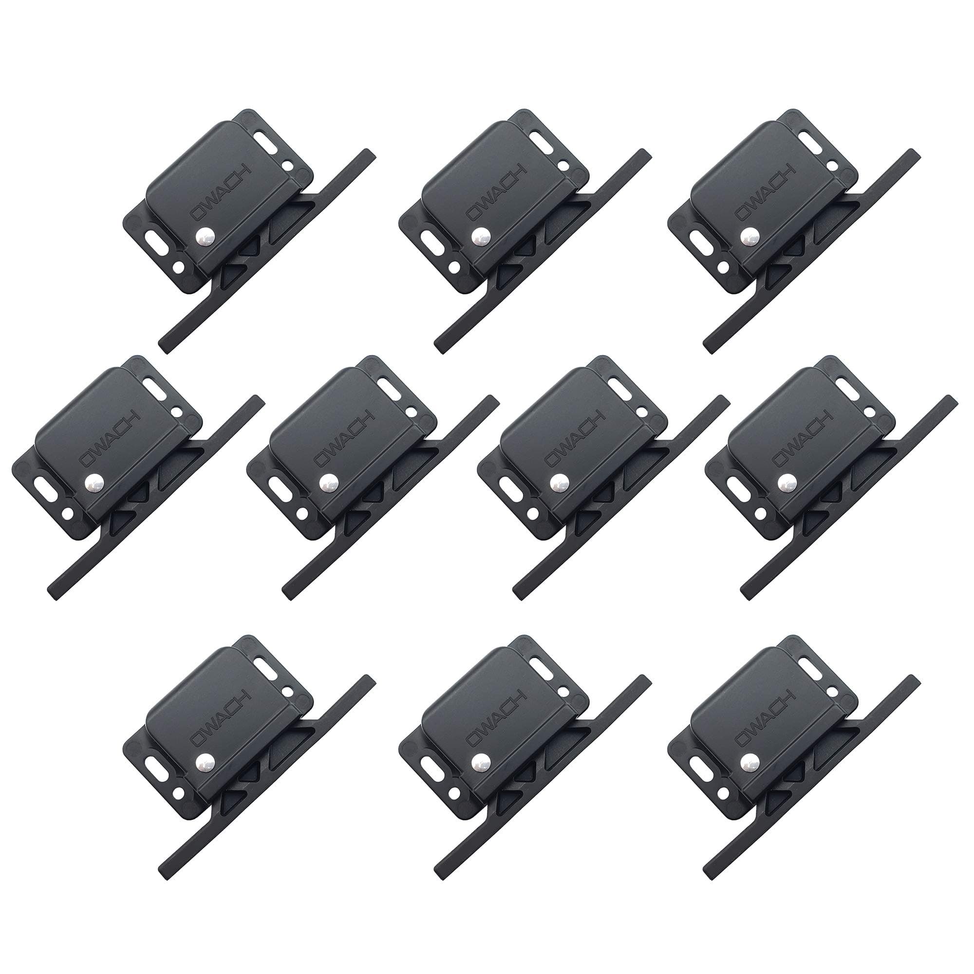 10 Pack Grabber Catch 5lbs RV Drawer Latch (OWACH CL-308) Replacement Southco C3-805 for RV Motorhome Trailer Camper Marine Boat Cabinet (5 Lbs, Black)