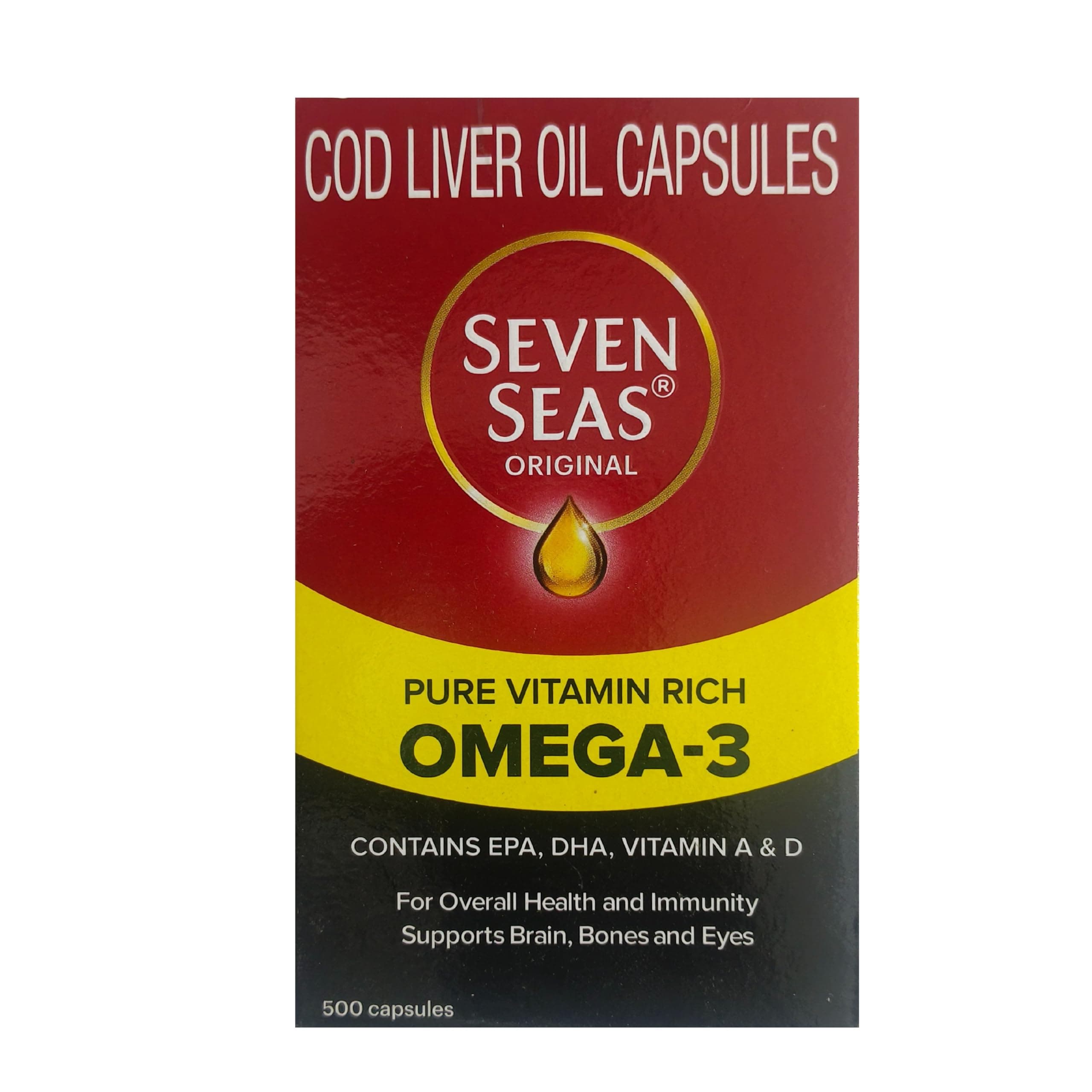 Seven Seas Cod Liver Oil - Pack of 500 Capsules
