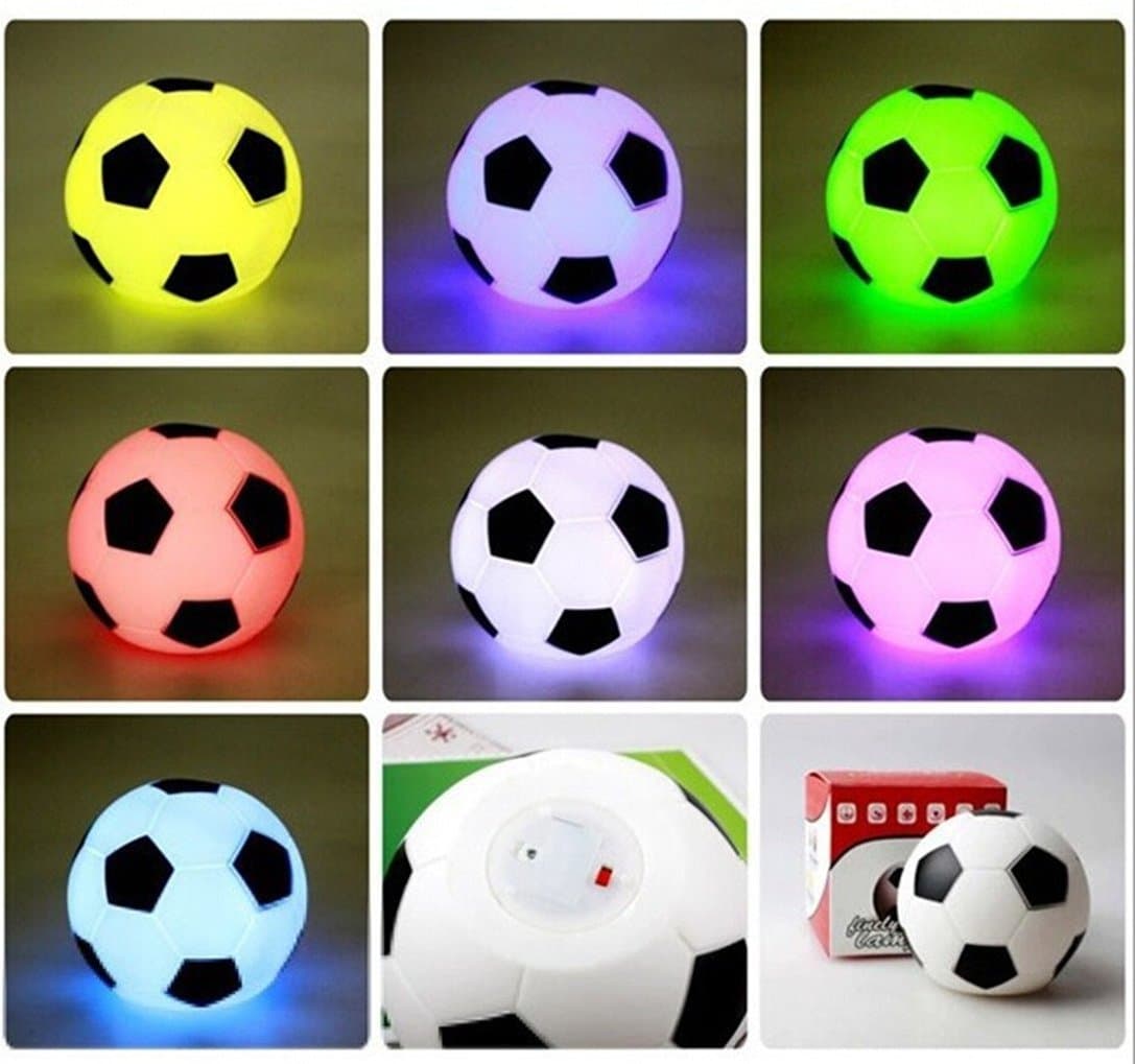 Multi-Color Change LED Lamp Soccer Ball Night Light Party Decor Best Children's Day Gift Toy