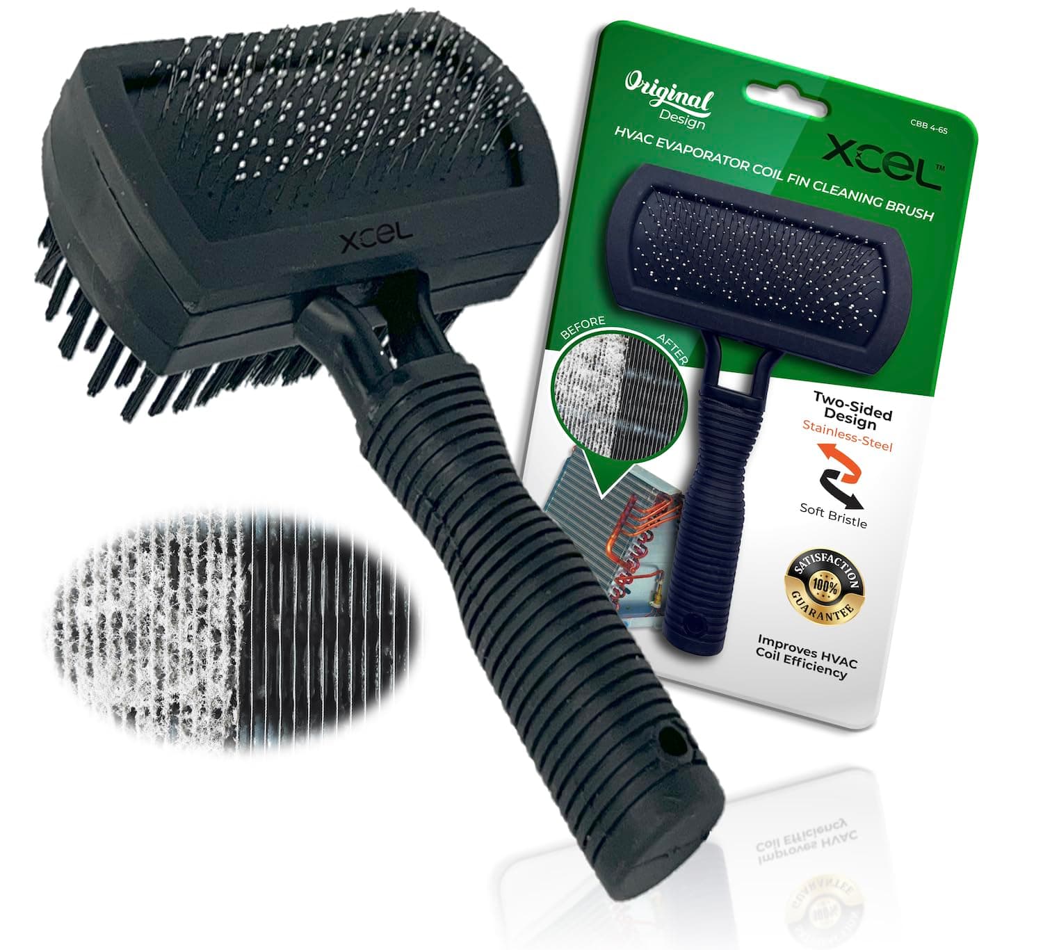 Next Generation Air Conditioner Evaporator Coil Fin Cleaning Brush V2 (Double-Sided) - By XCEL