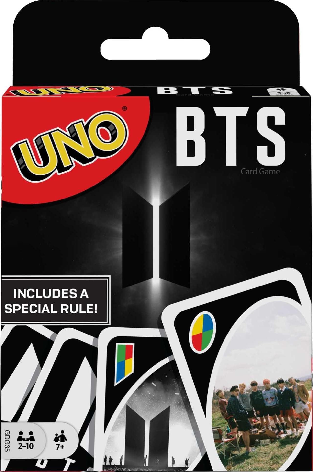 UNO GDG35 BTS Card Game for 7-Year-Olds and Up with 112 Cards