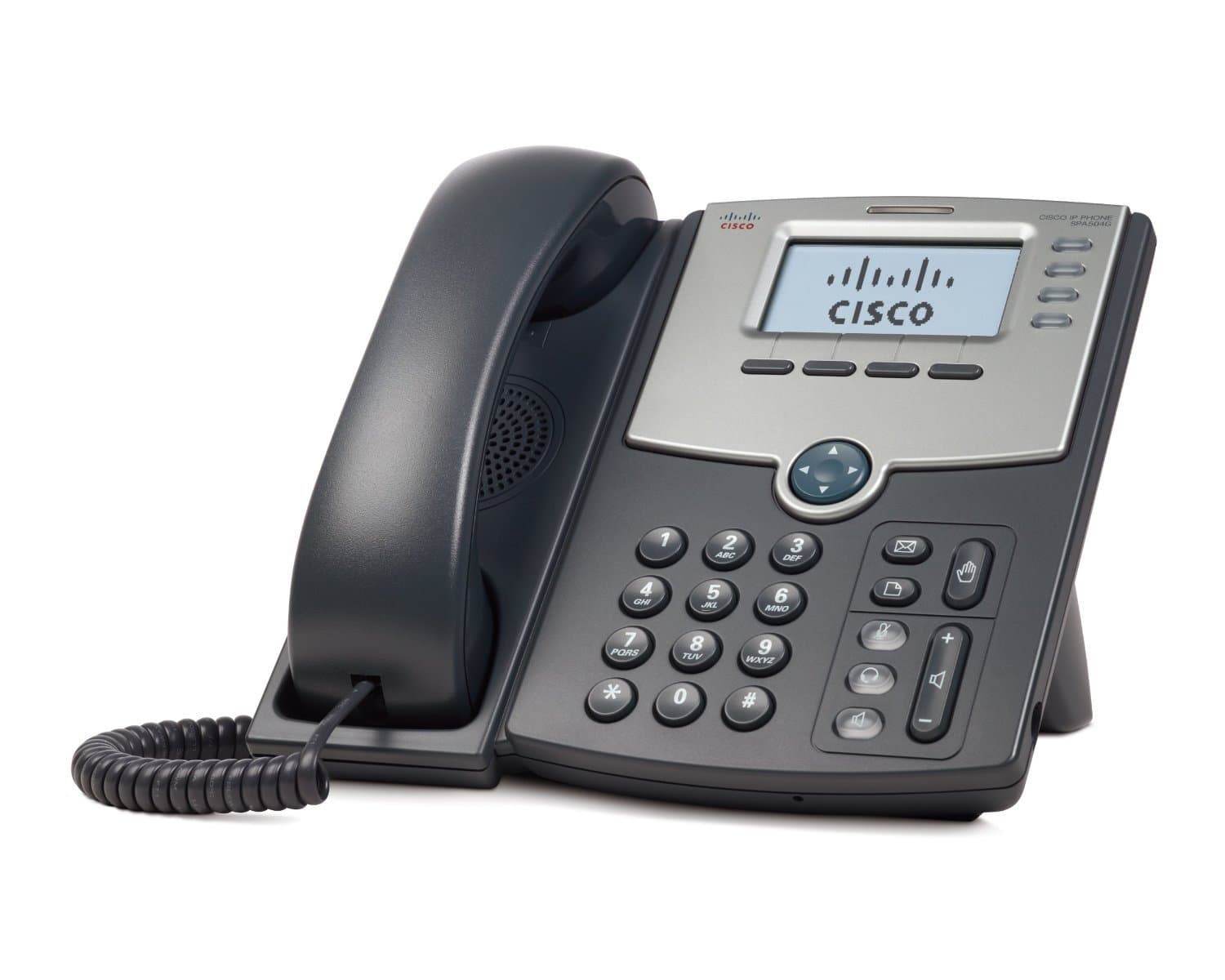 Cisco SPA504G 4 line IP Phone without power supply with 2-Port Switch, PoE and LCD Display (Renewed)