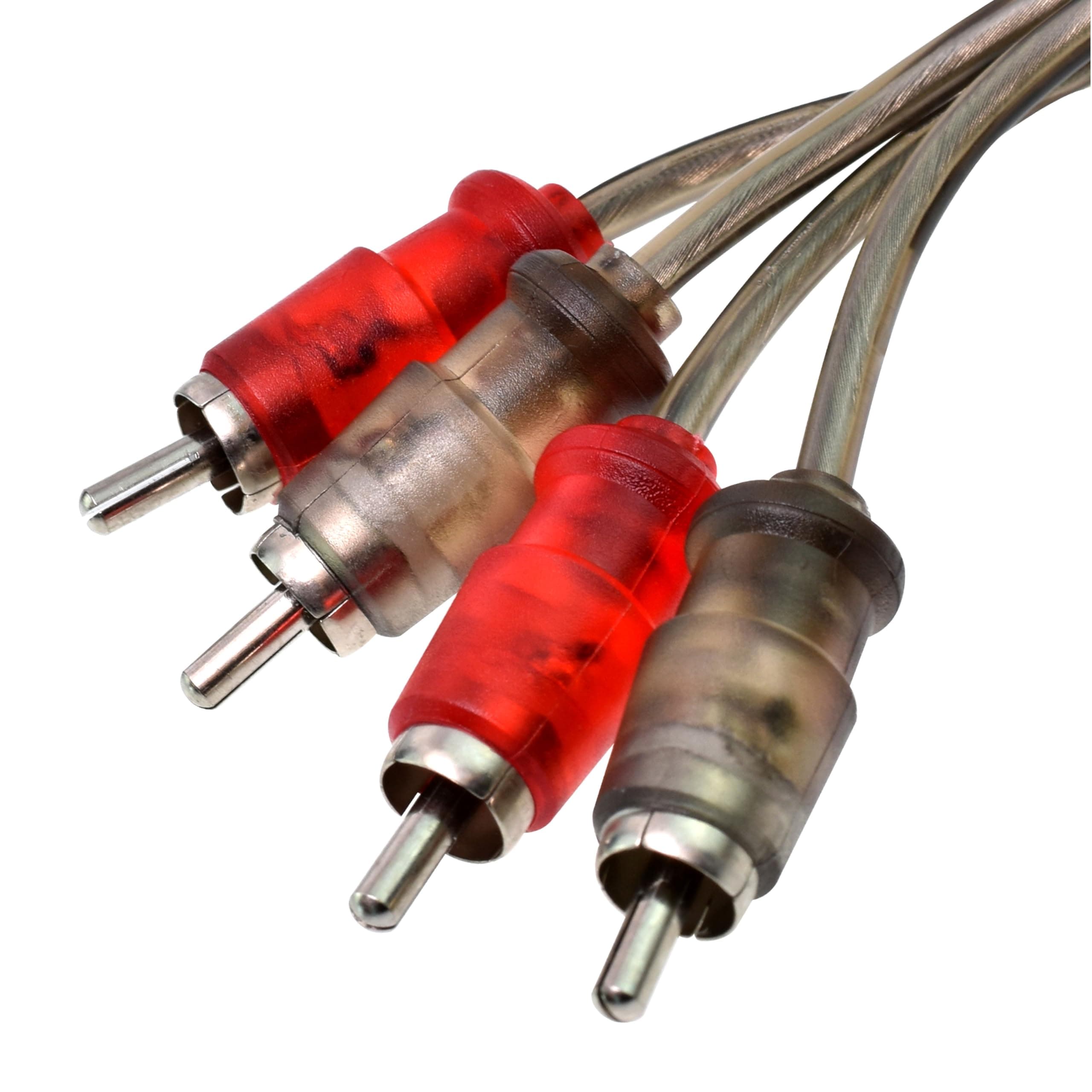 Conext Link Audio RCA Interconnect Cable Patch Male to Male OFC Spiral Braid (1.5FT, 3 Pack)