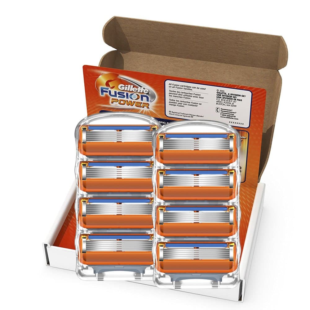 Fusion Power Men's Razor Blade Refills, 8 Count
