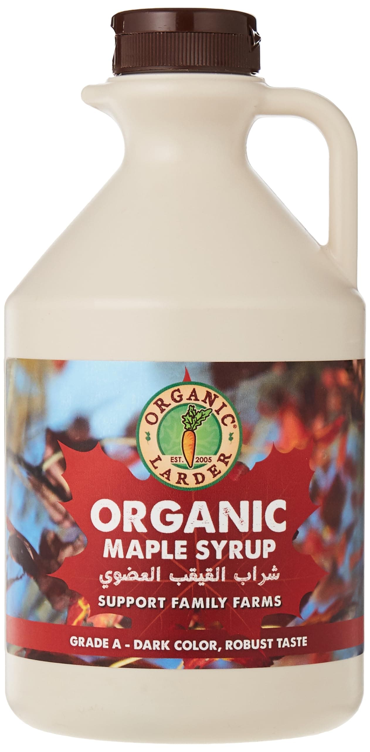 Organic Larder Grade A Dark Maple Syrup - 950ml